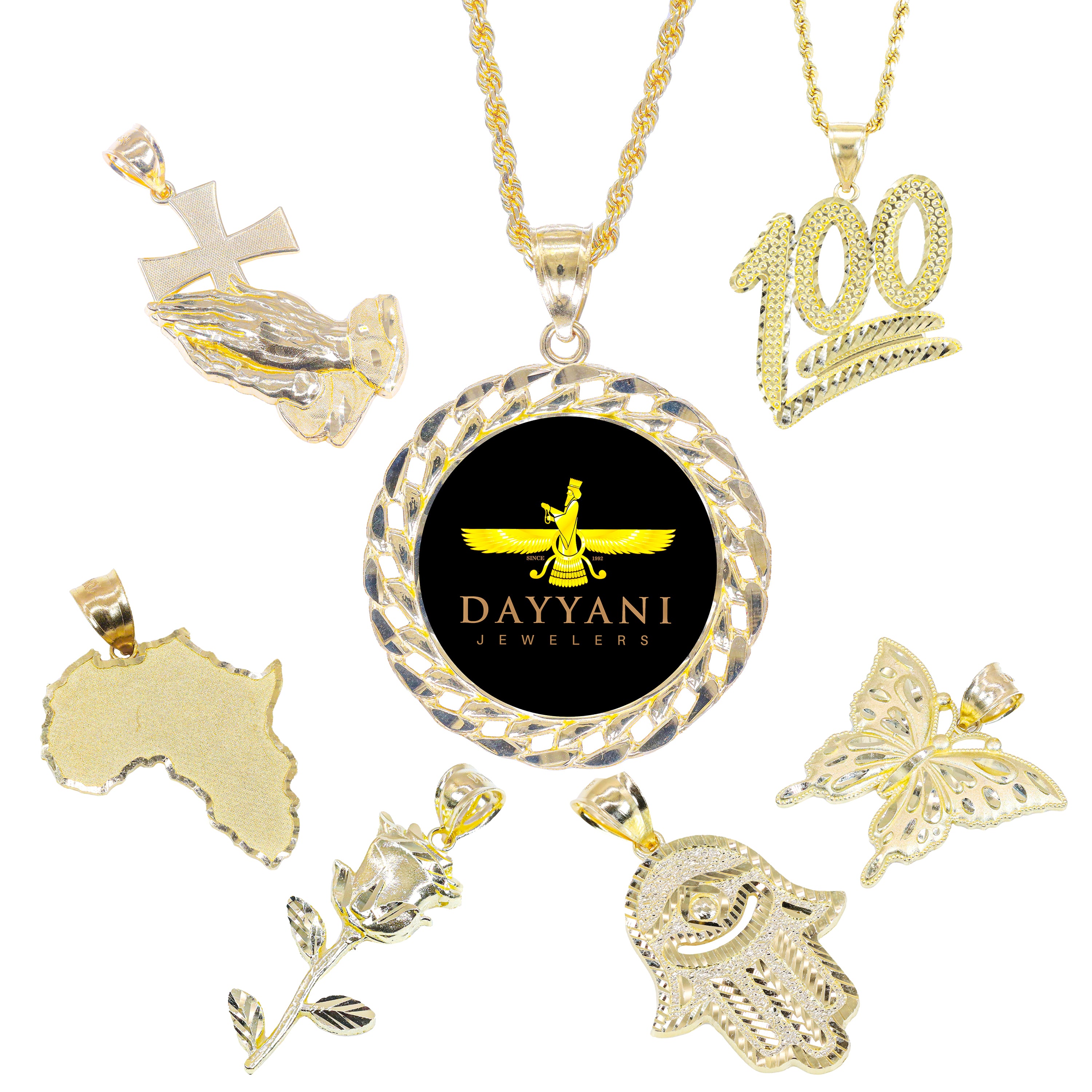 Solid Gold Pendants