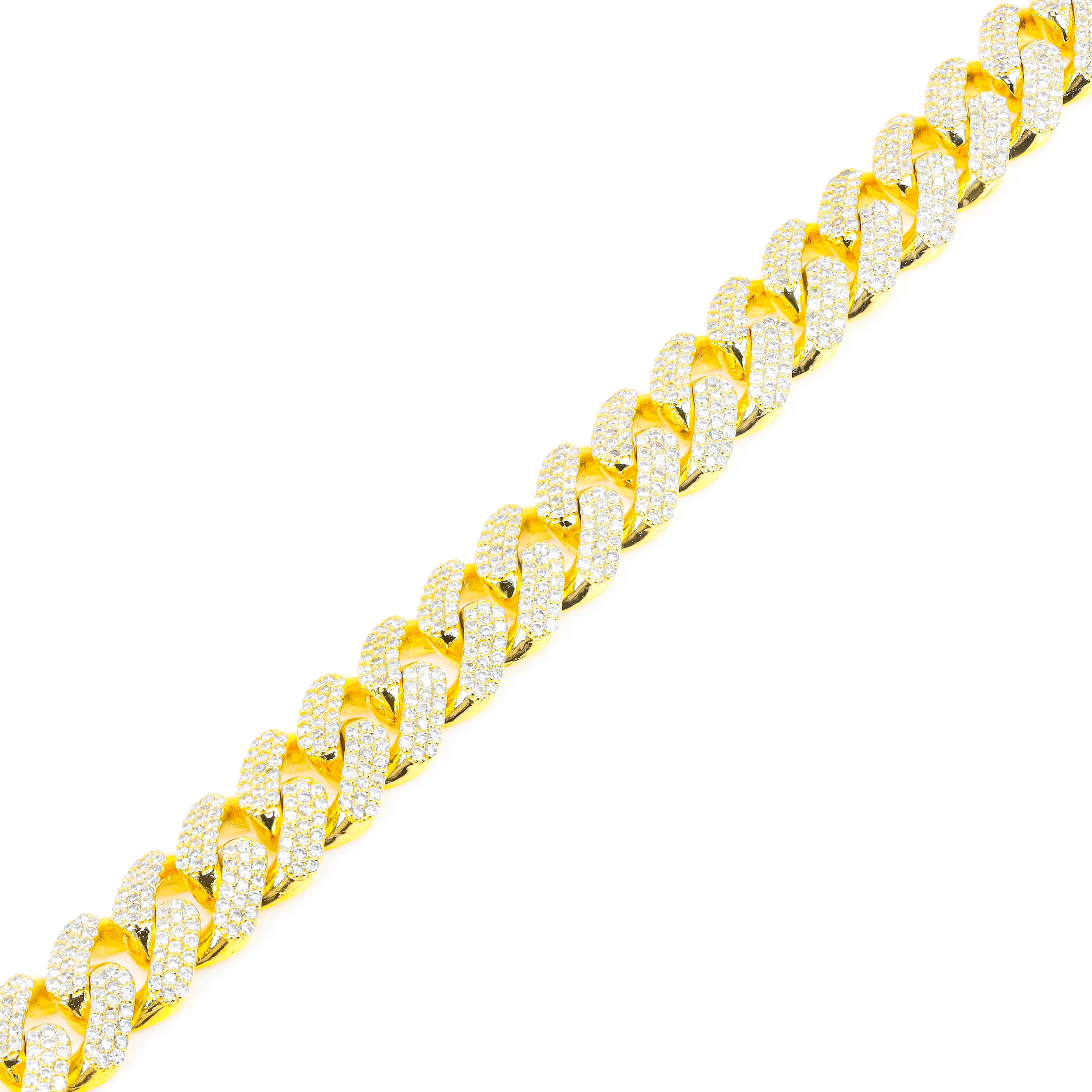12.5mm Miami Cuban Link Diamond Bracelet