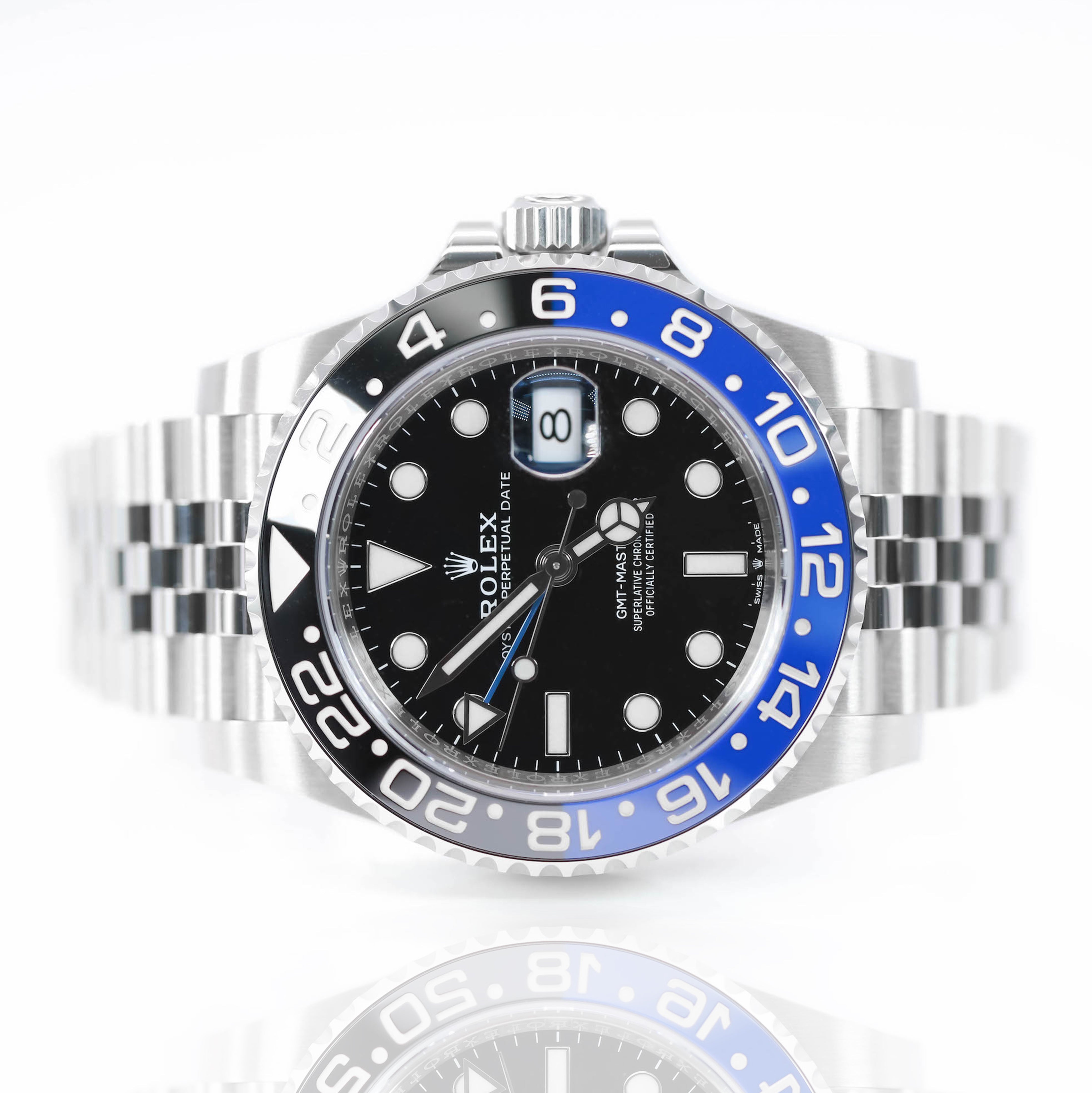 Rolex GMT-Master II Batman 40mm 126710BLNR Jubilee Oystersteel Bracelet