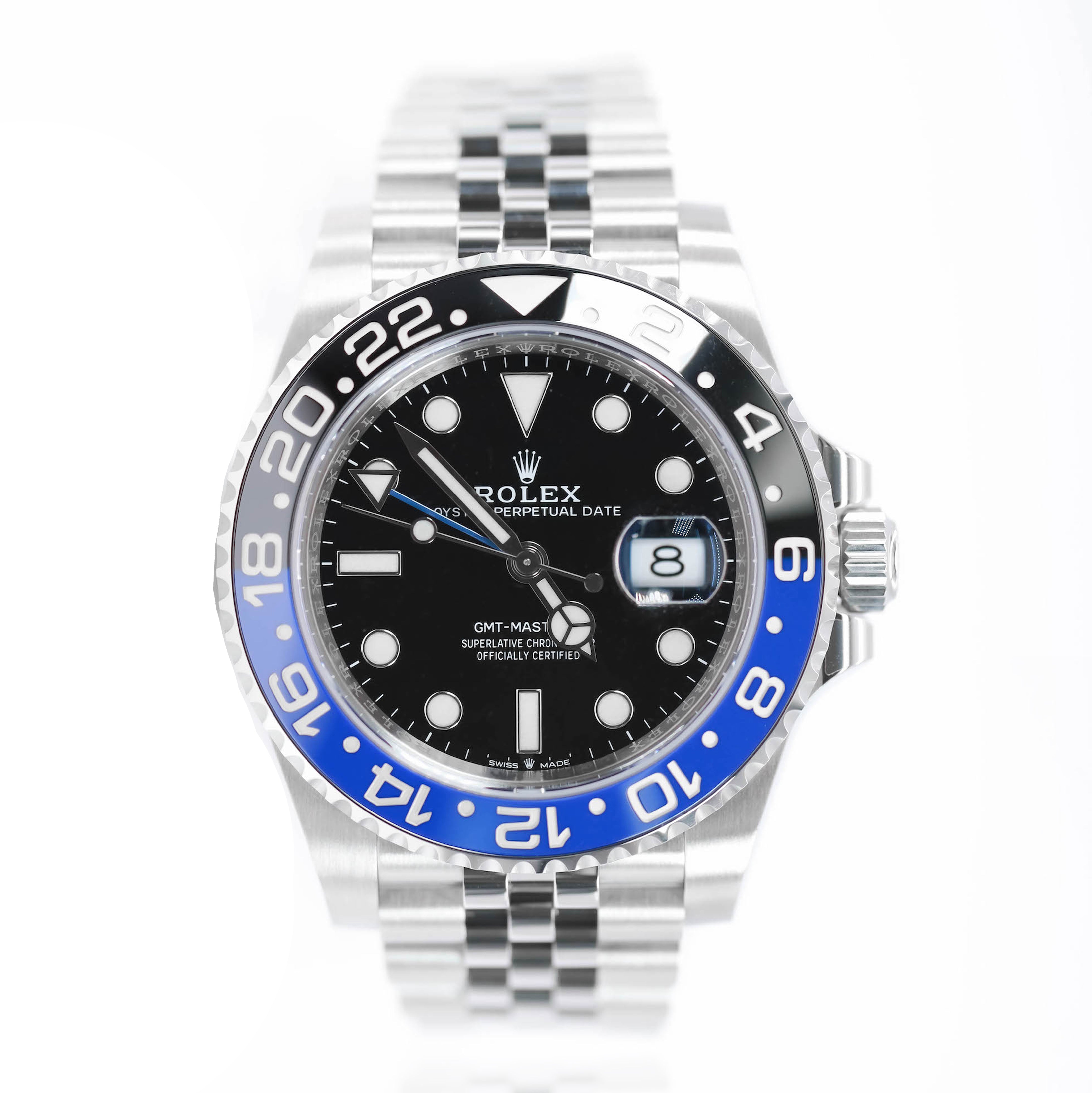 Rolex GMT-Master II Batman 40mm 126710BLNR Jubilee Oystersteel Bracelet