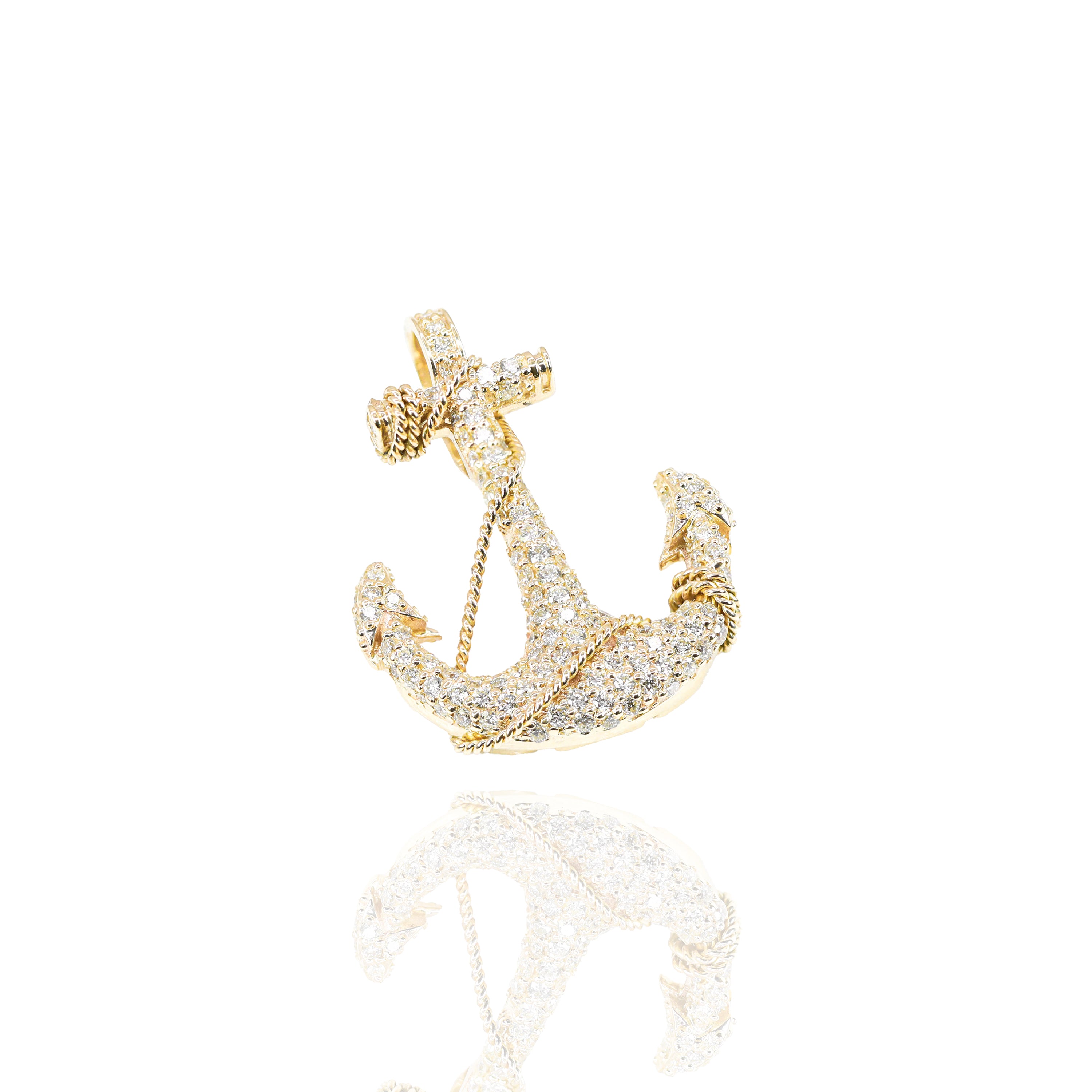 Diamond Anchor Pendant