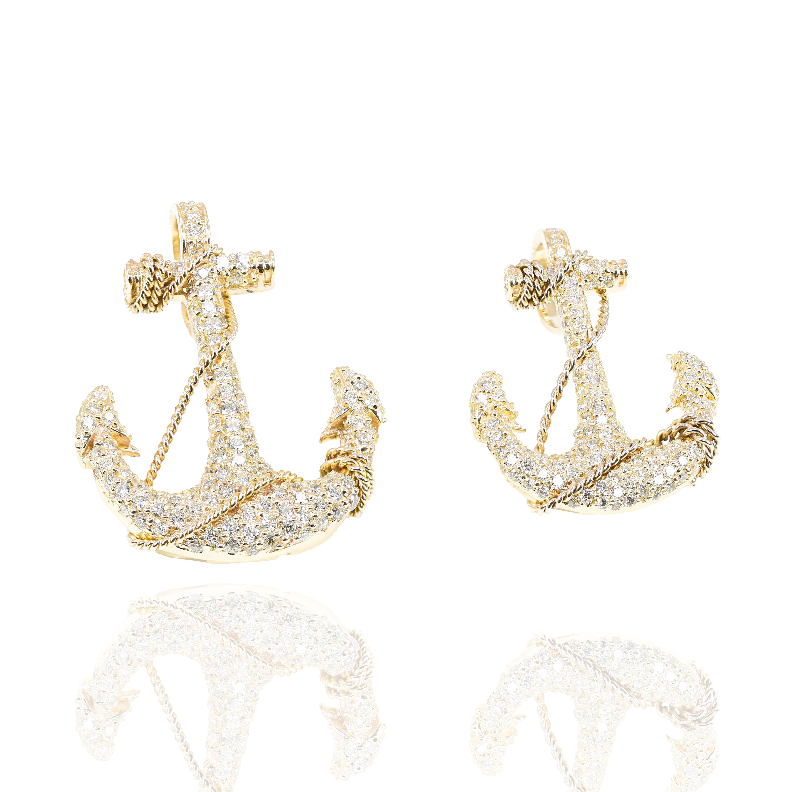 Diamond Anchor Pendant