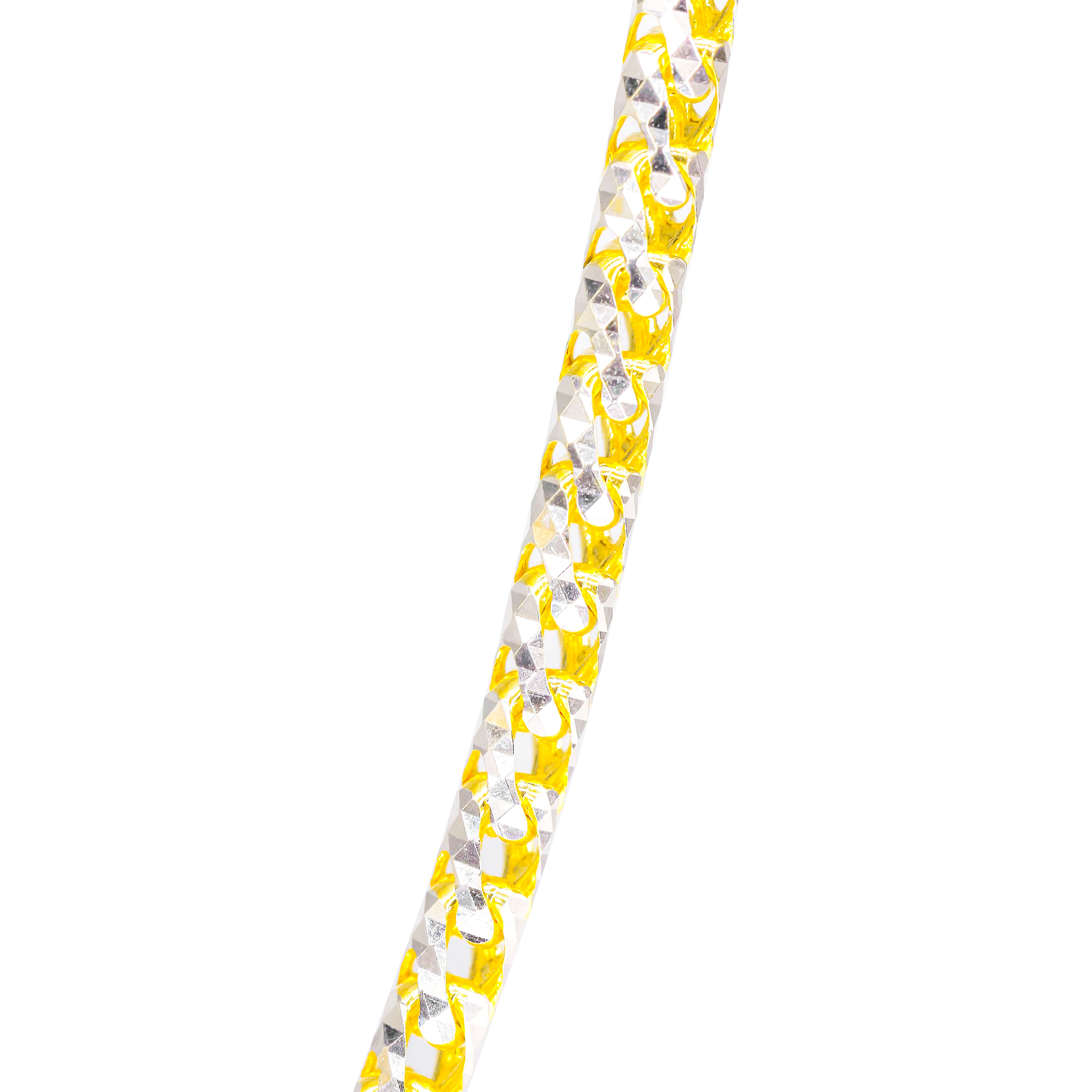 14KT Solid Prism Cut Franco Gold Chain