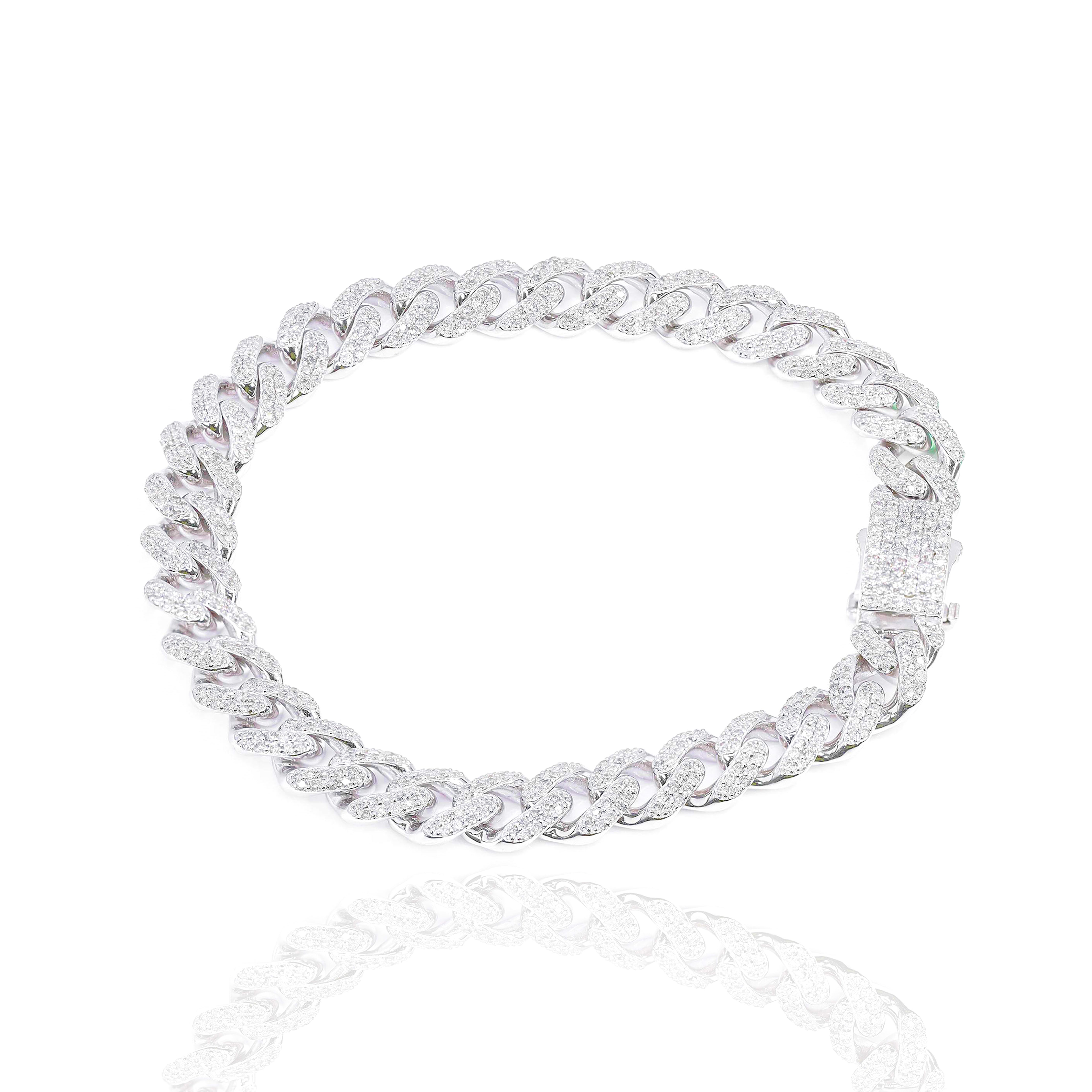 8.5mm Diamond Miami Cuban Link Bracelet