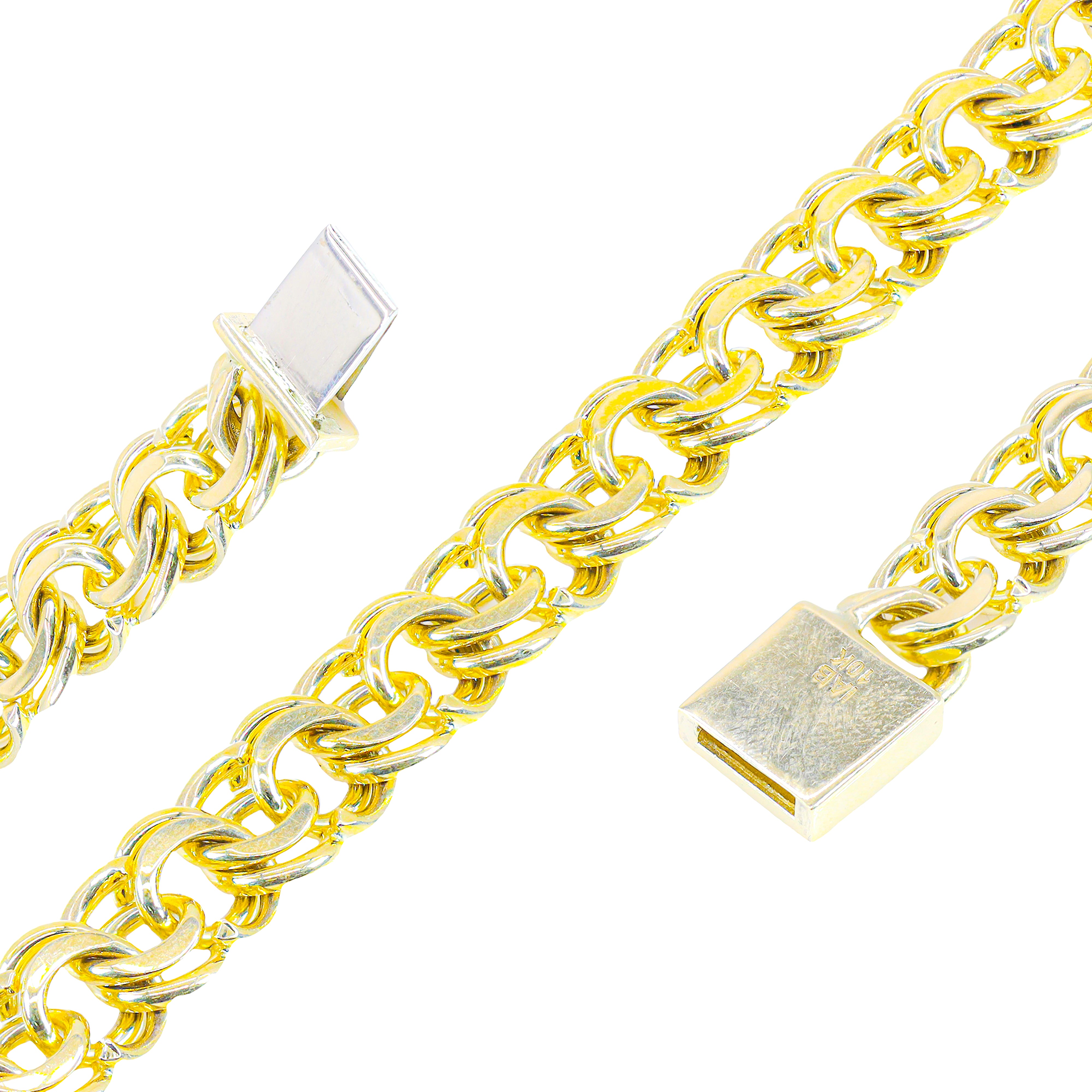 10KT Yellow Gold Solid Chino Chain