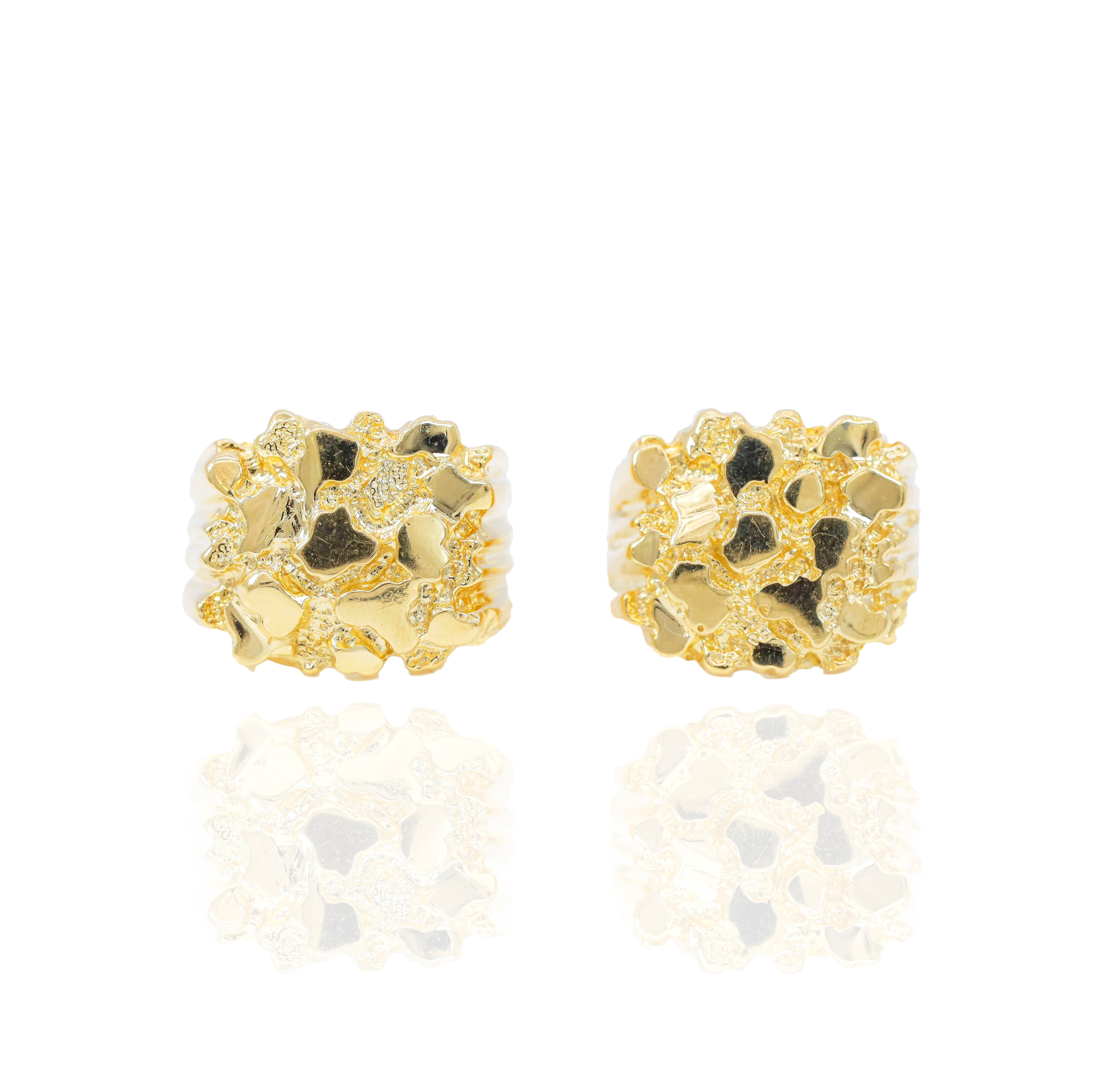 14KT Solid Gold Nugget Design Ring