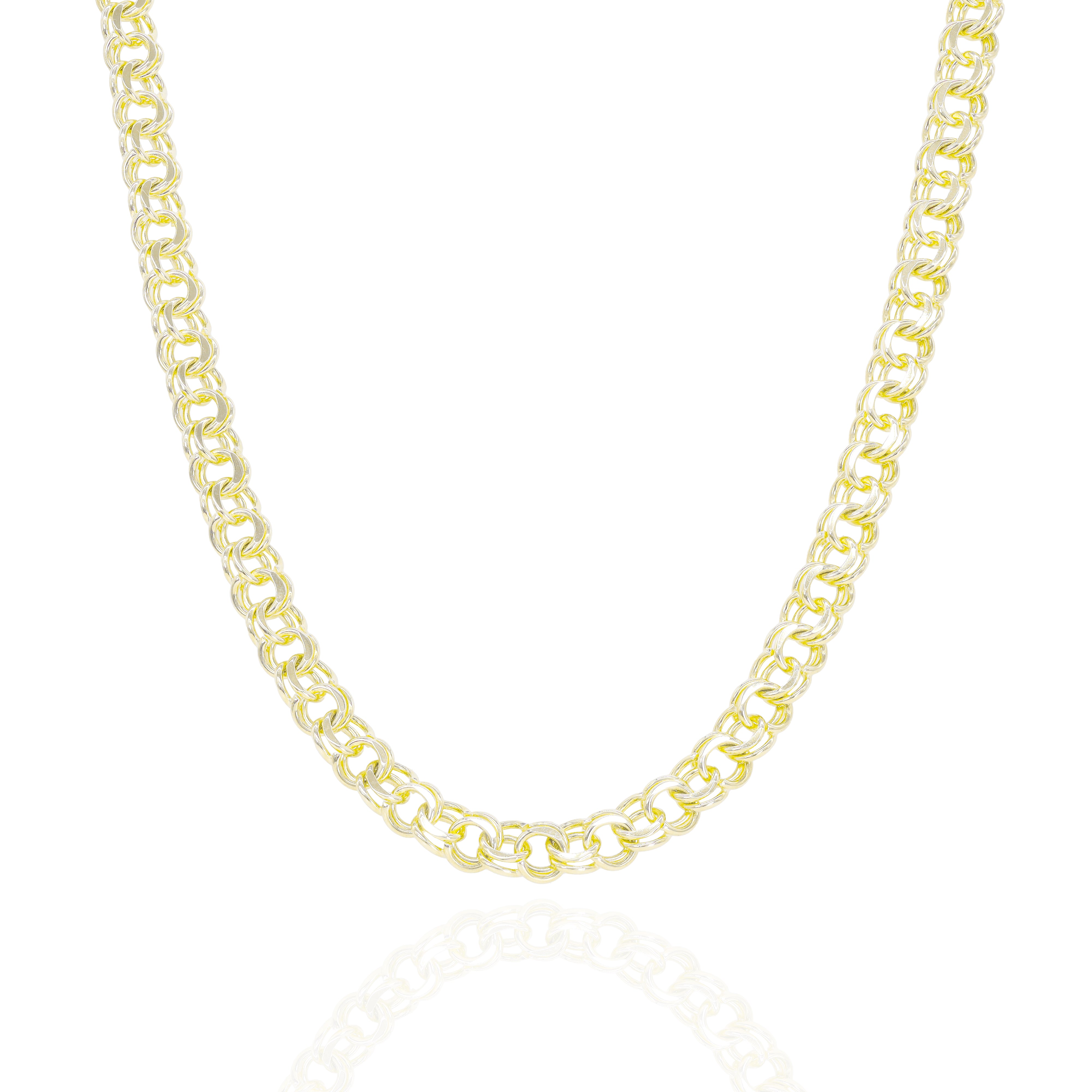 14KT Yellow Gold Solid Chino Chain