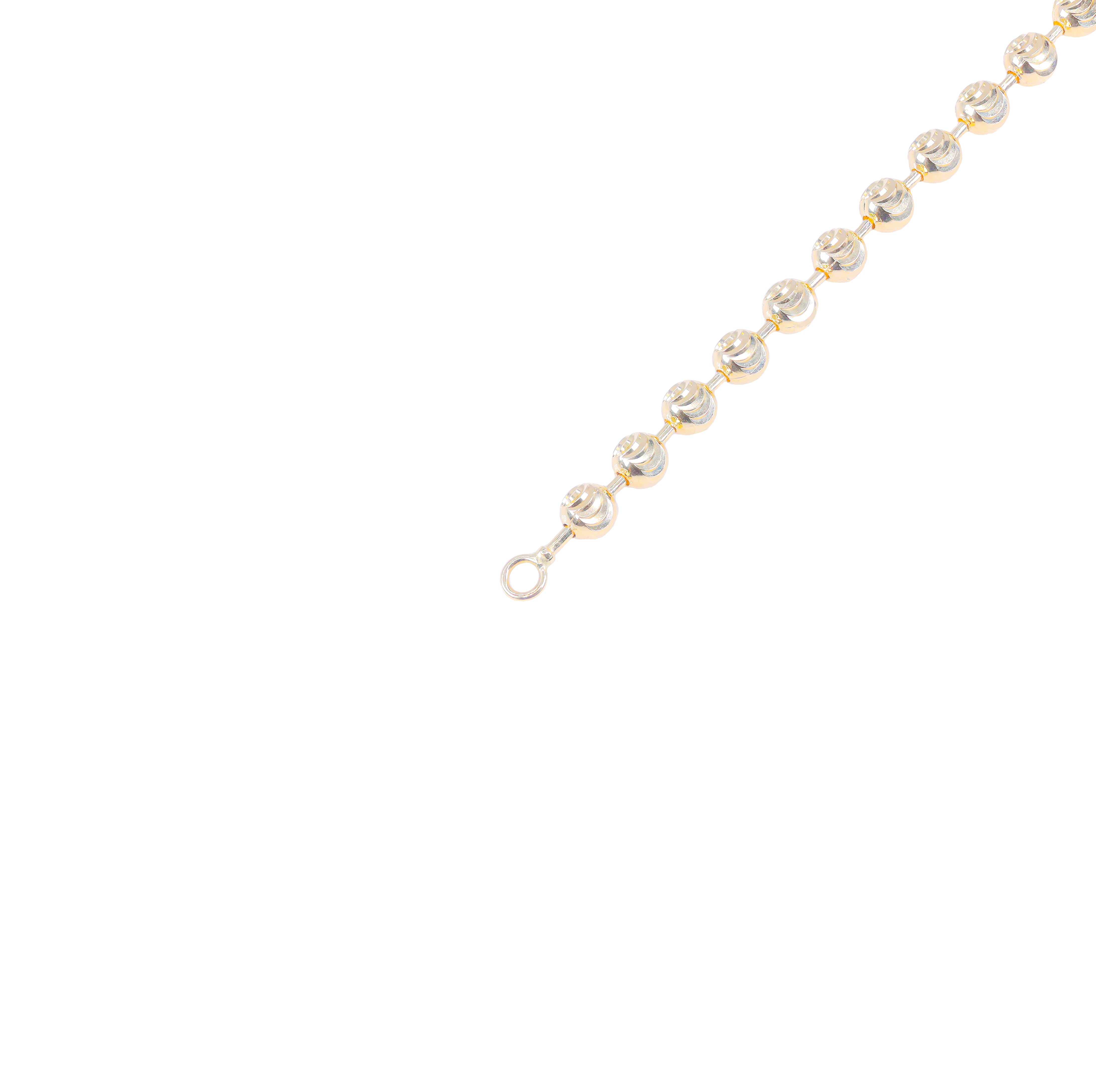 14KT Solid Moon Cut Yellow Gold Chain
