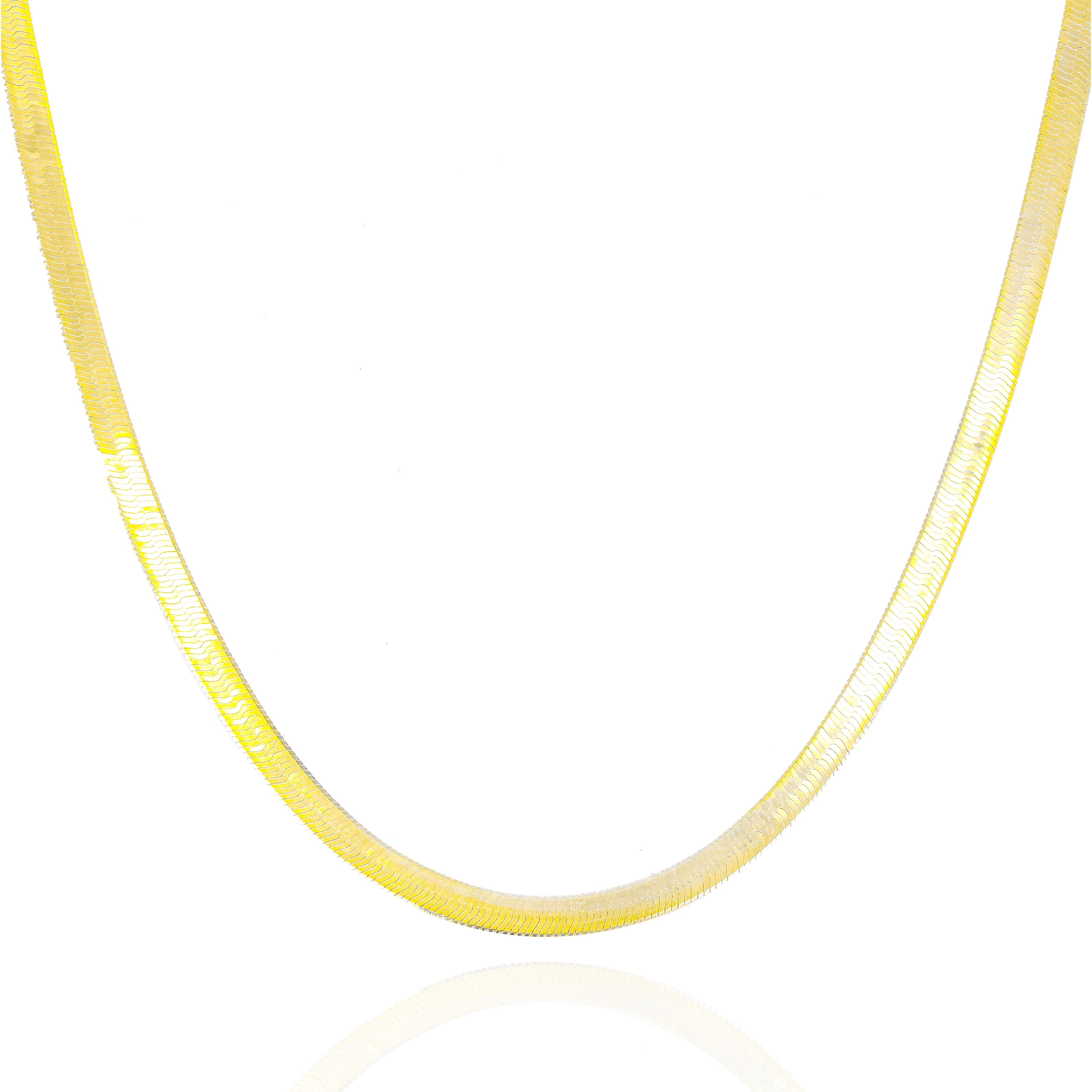 14KT Yellow Gold Herringbone Style Chain