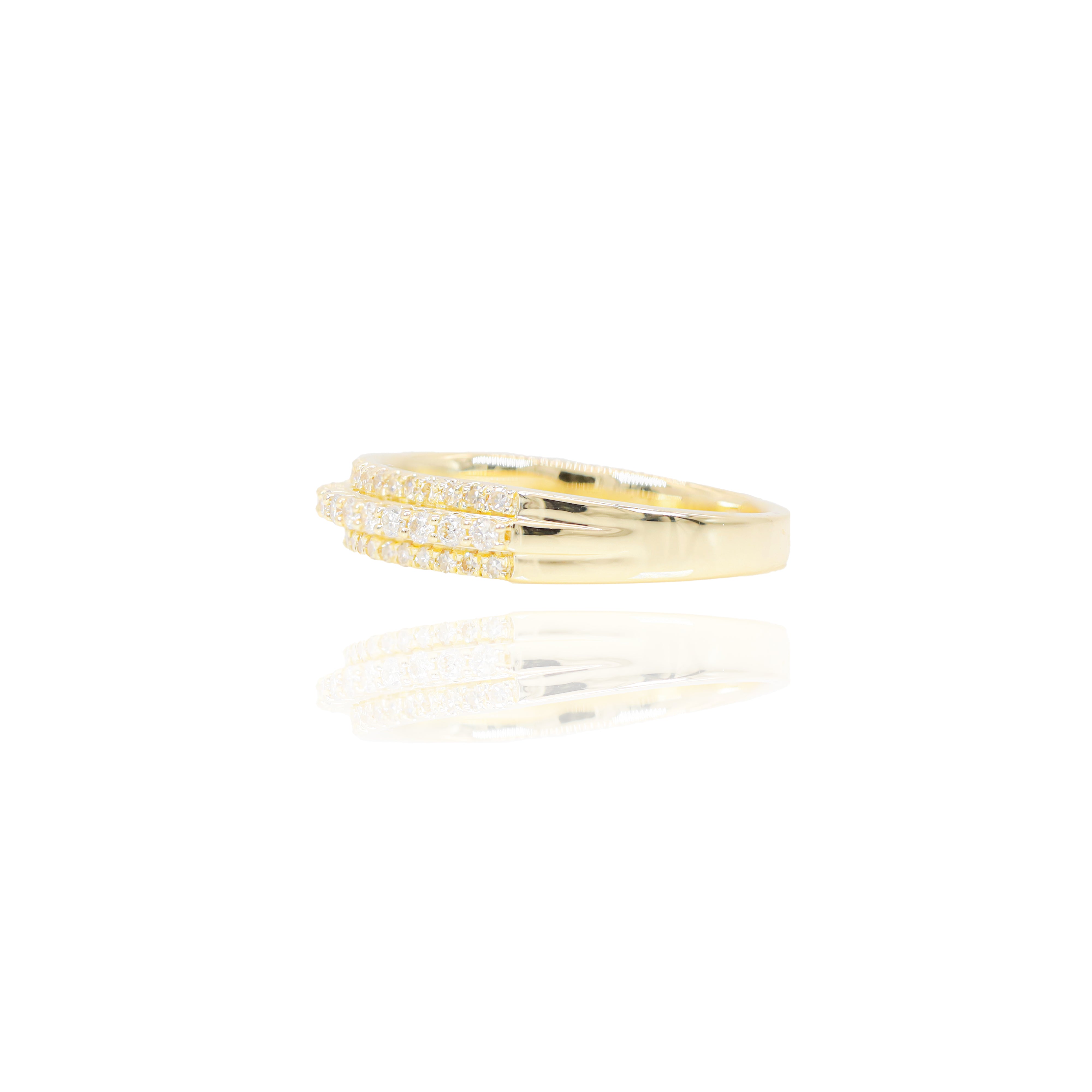 Round Cluster Diamond Engagement Ring & Band with Men's Band (Trio-Set)