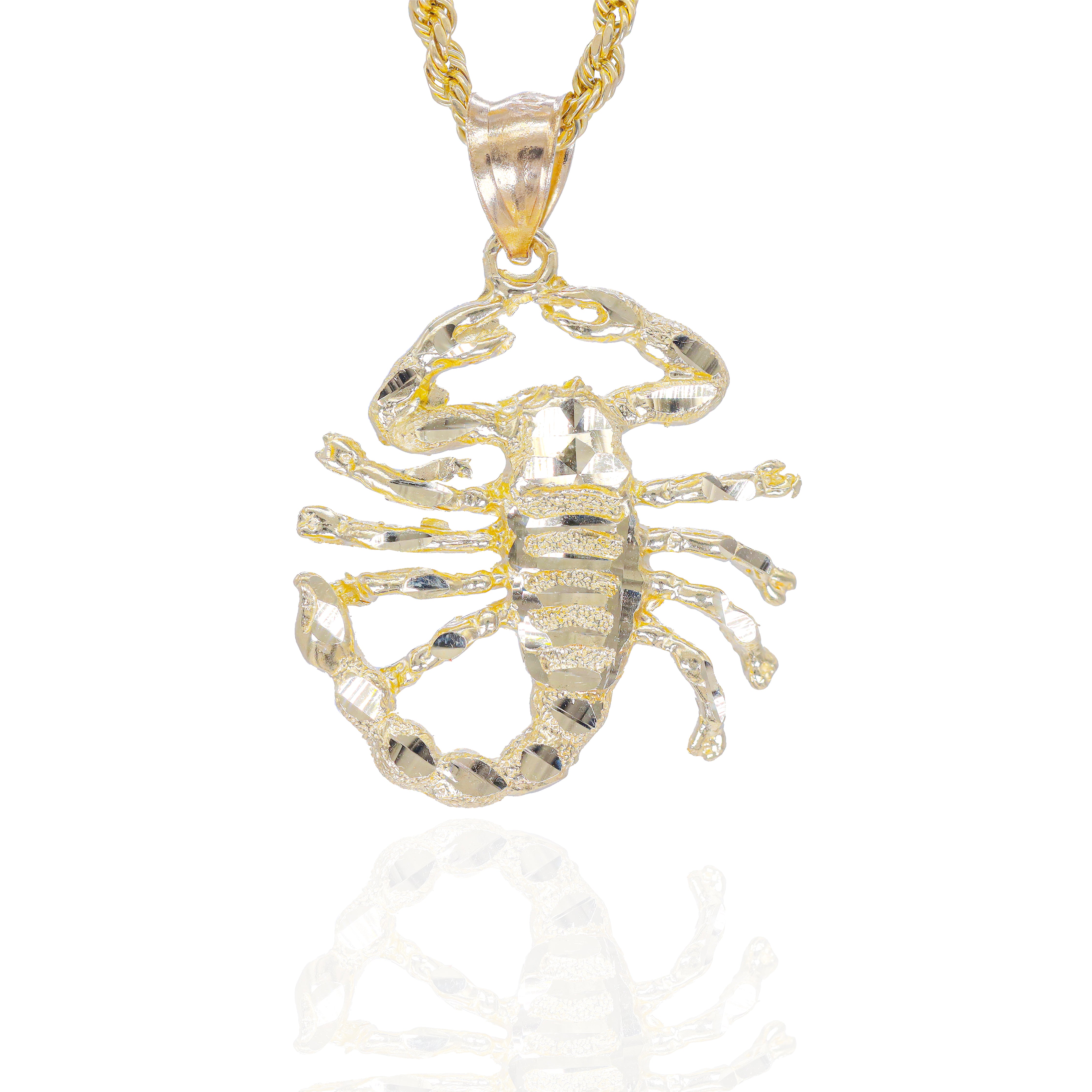 Solid Gold Scorpion Pendant