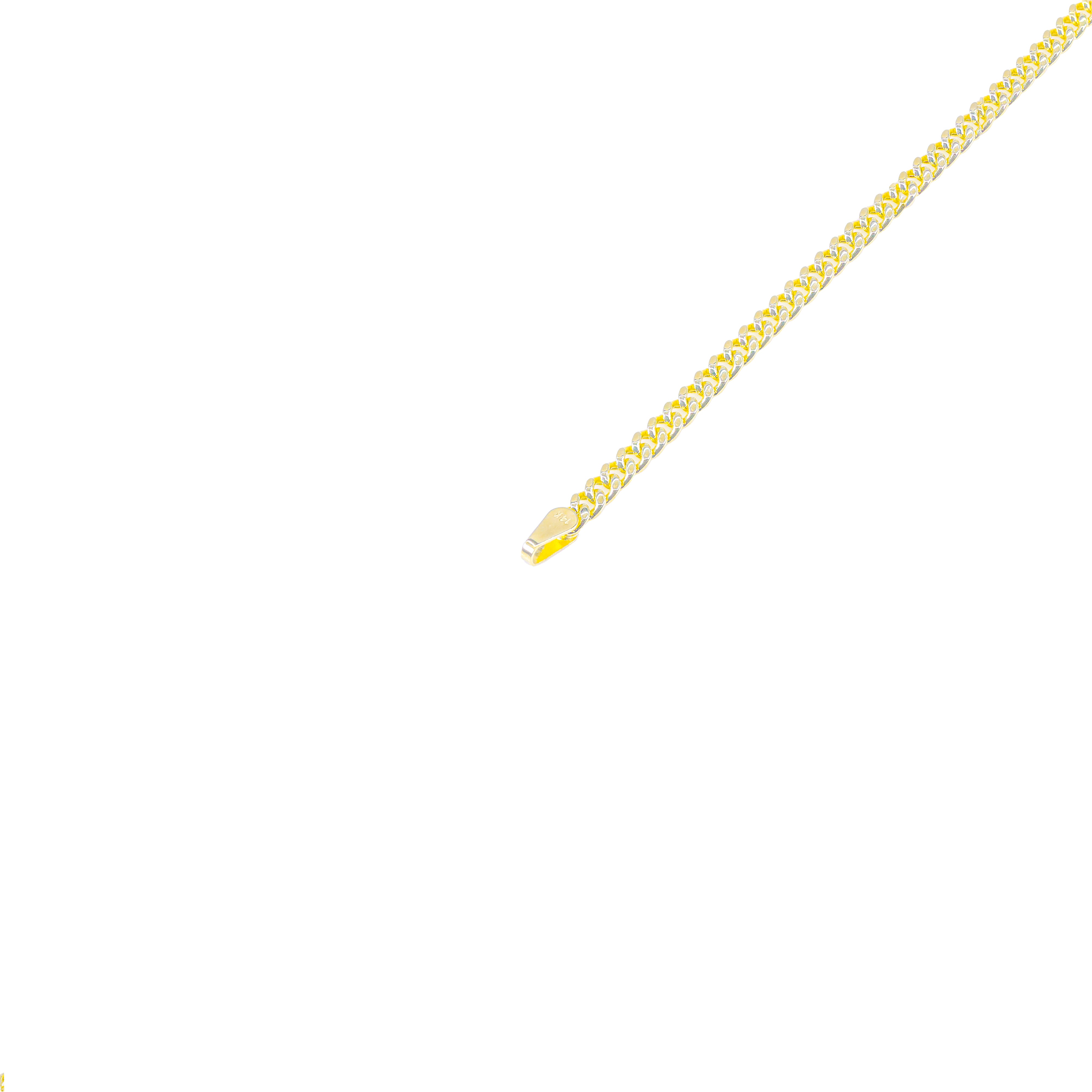 14KT Gold Semi-Solid Miami Cuban Link Chain