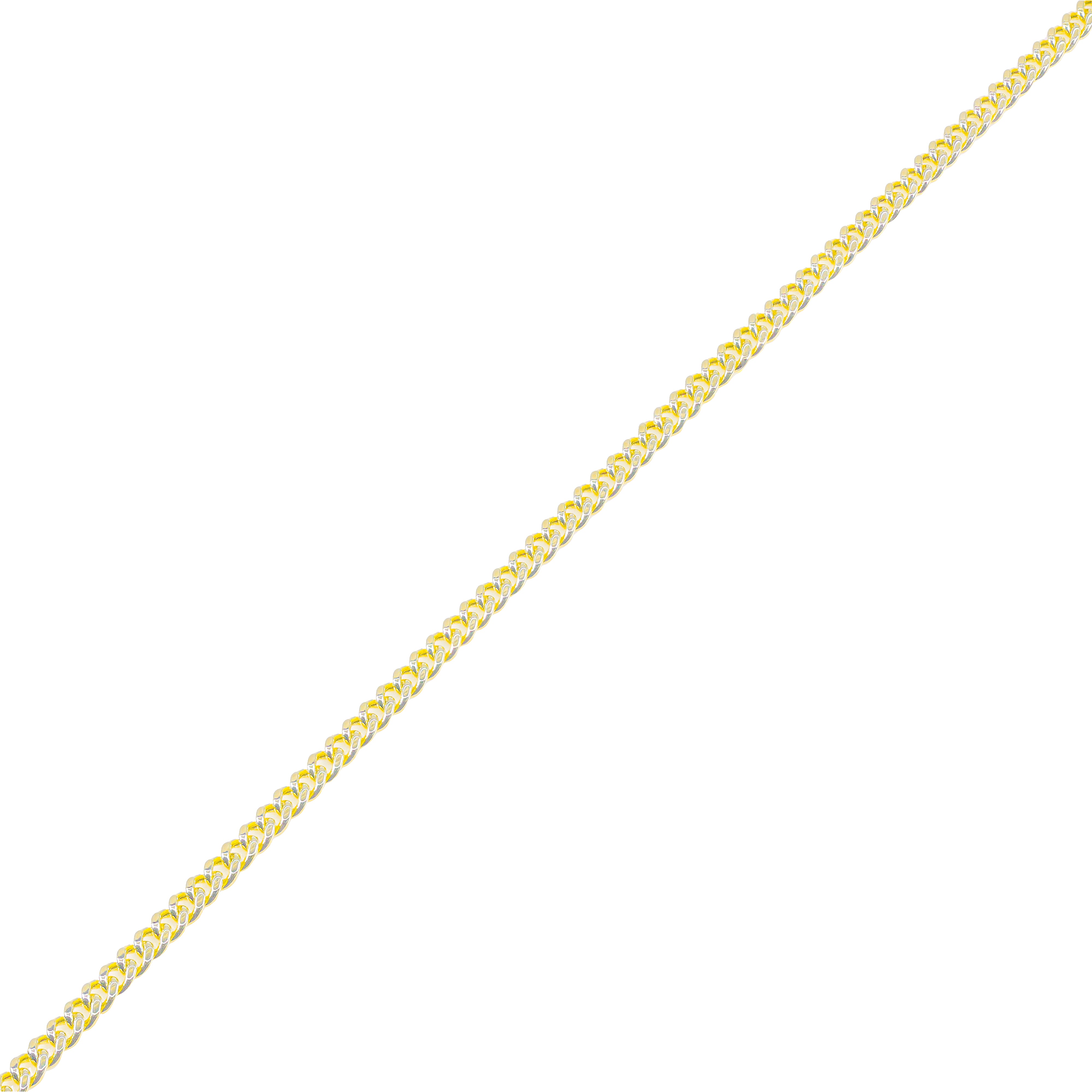 14KT Gold Semi-Solid Miami Cuban Link Chain