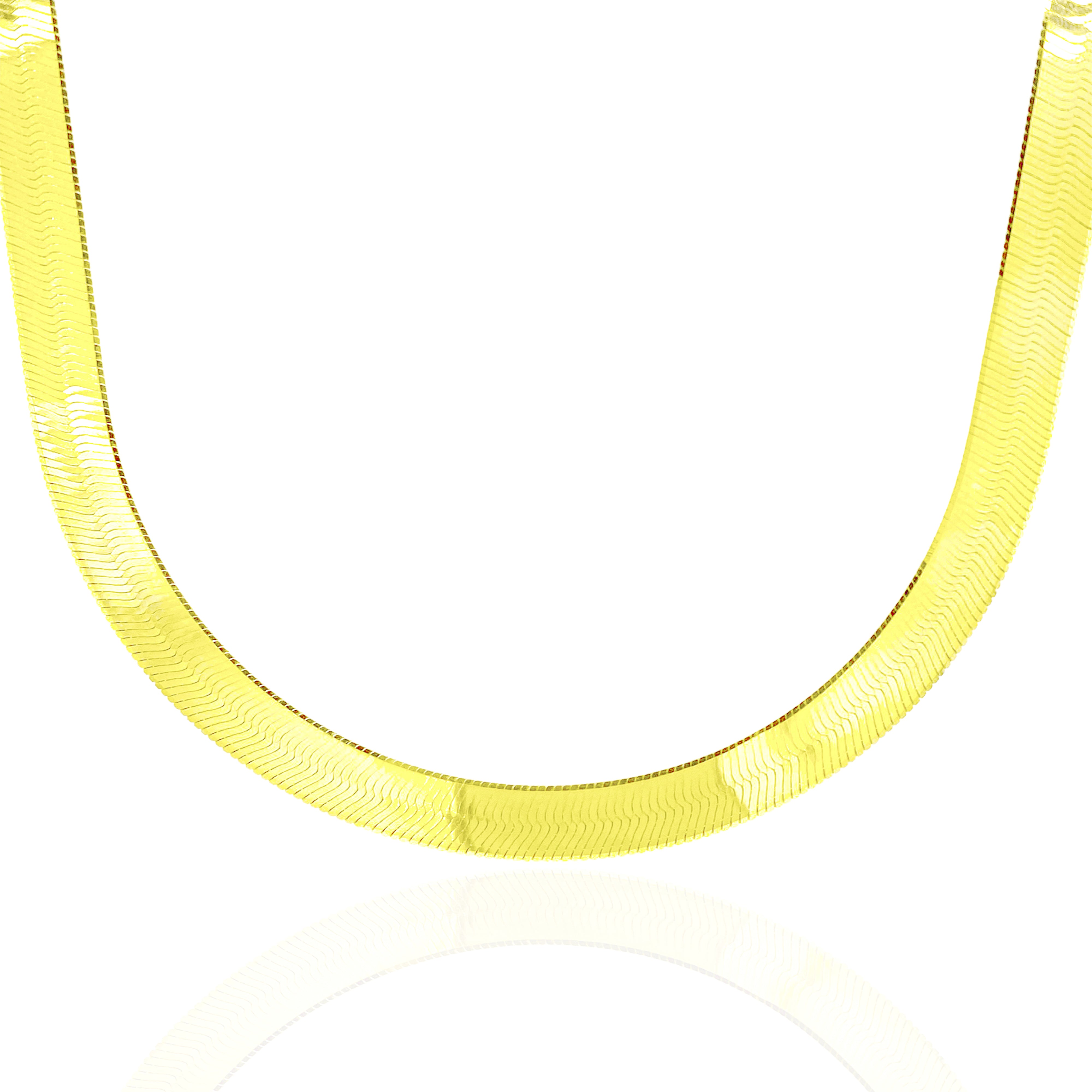 10KT Gold Herringbone Style Gold Chain