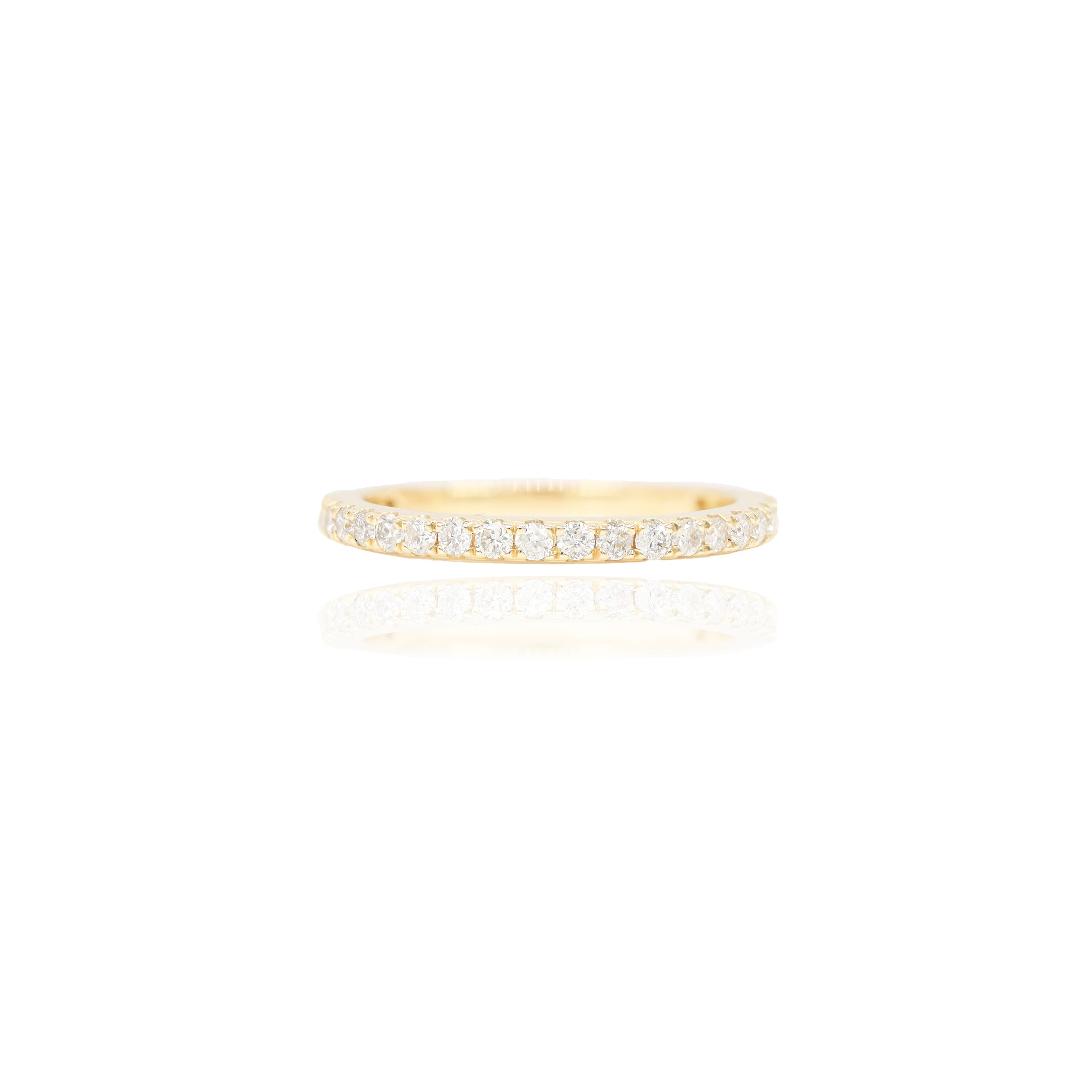Two-Tone Baguette with Halo Diamond Engagement Ring & Band