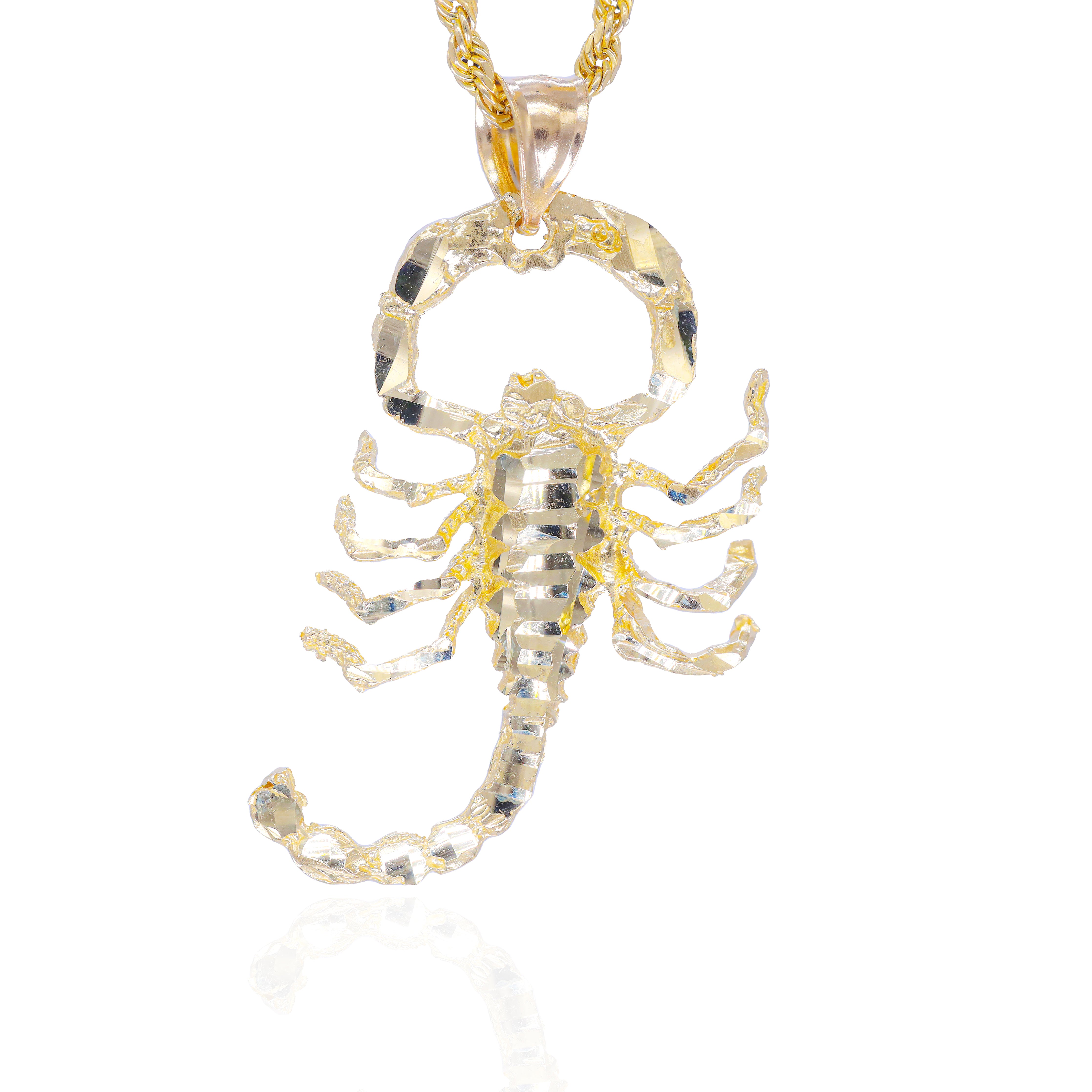 Solid Gold Scorpion Pendant