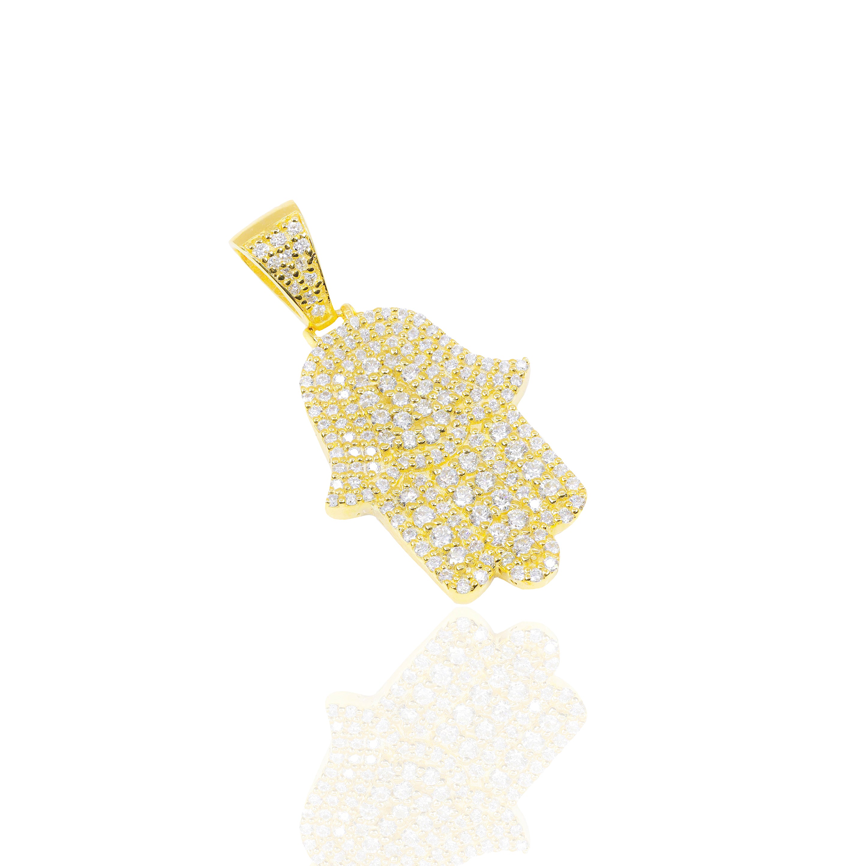 Hamza Hand Diamond Pendant