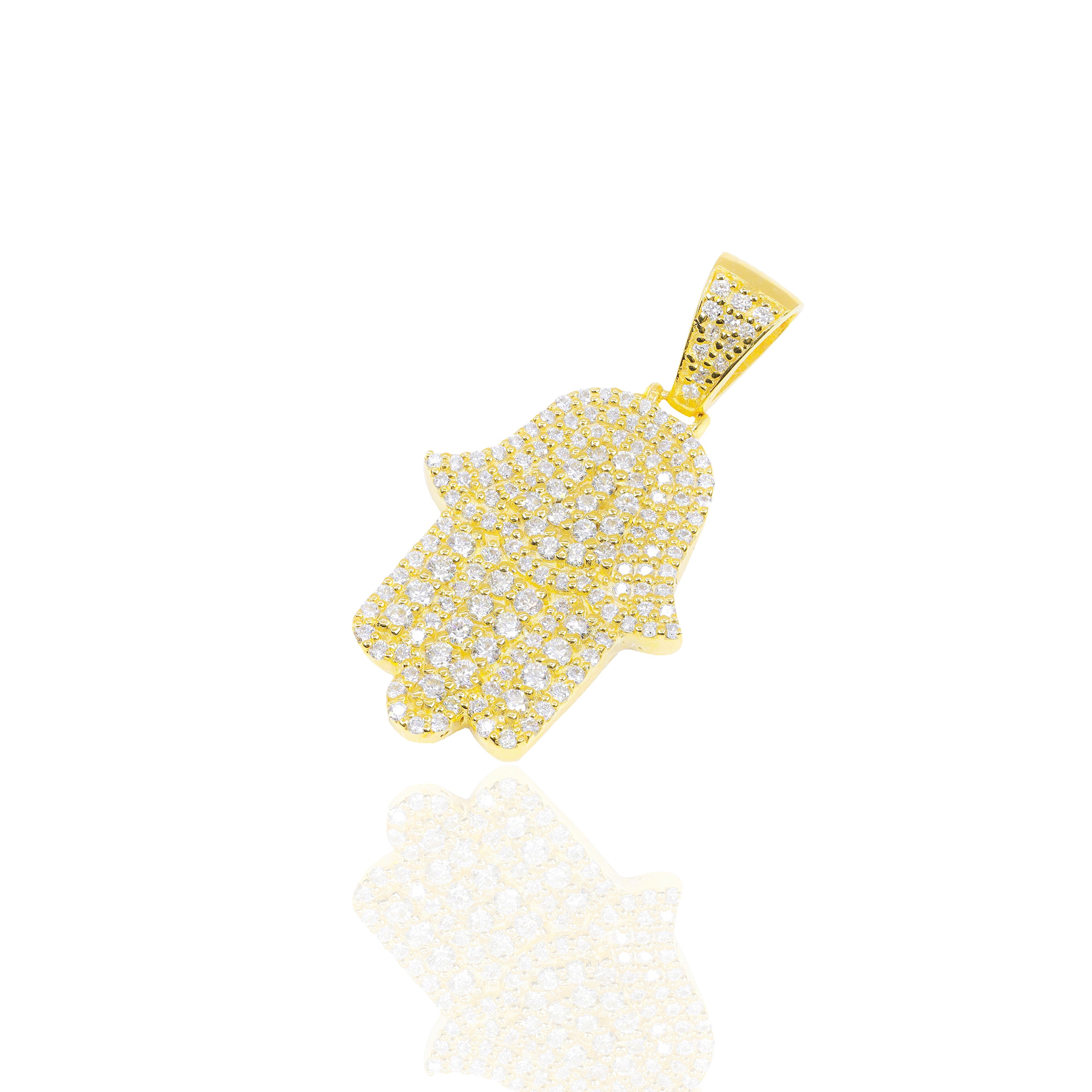 Hamza Hand Diamond Pendant
