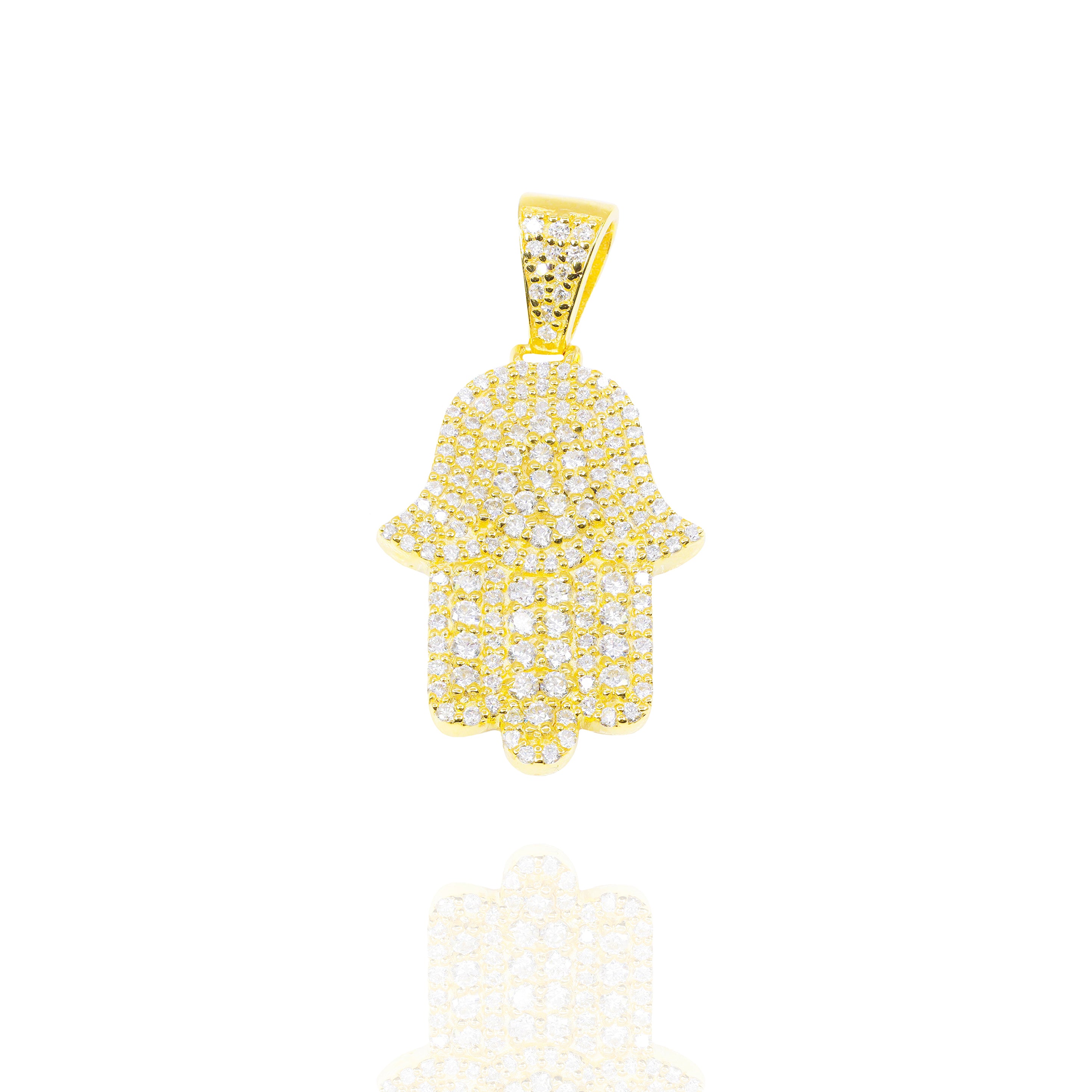 Hamza Hand Diamond Pendant