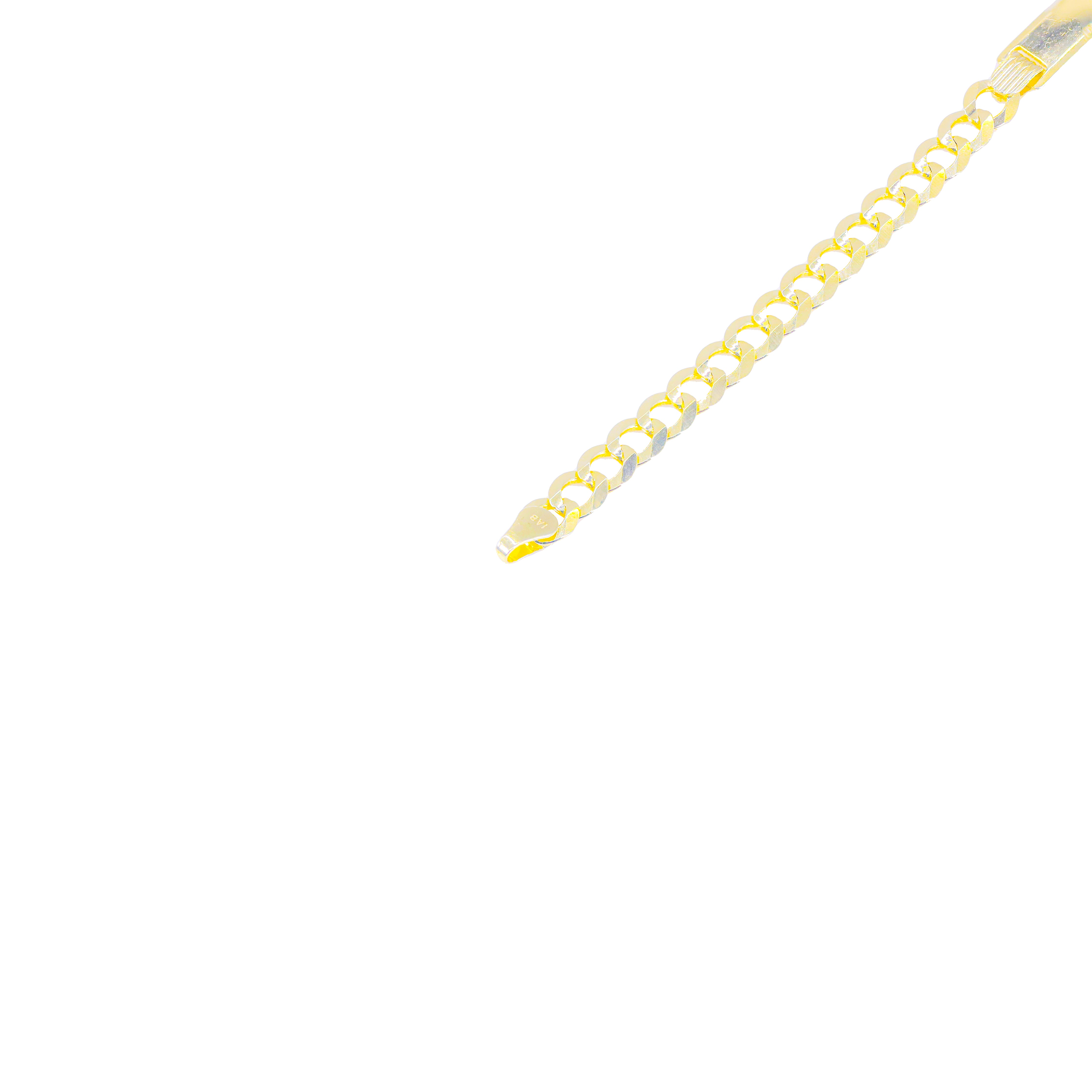 14KT Solid Yellow Gold ID Tag Bracelet