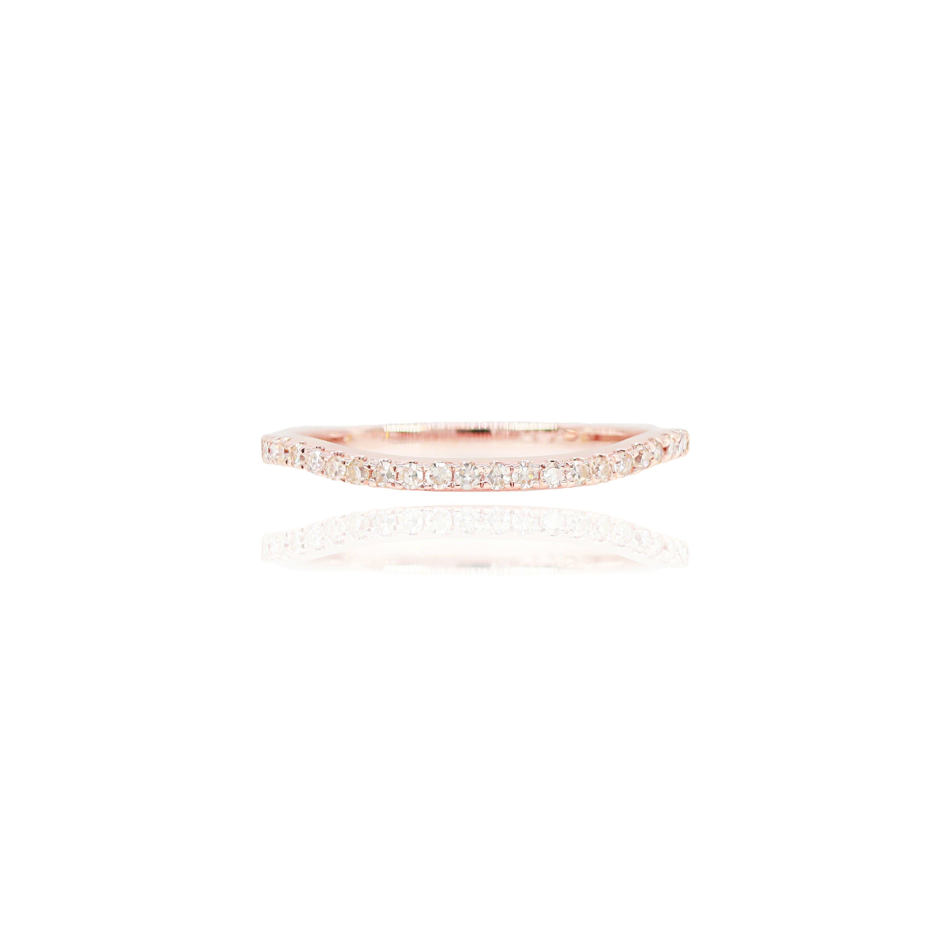 Emerald Shape Baguette Diamond Engagement Ring & Band Band