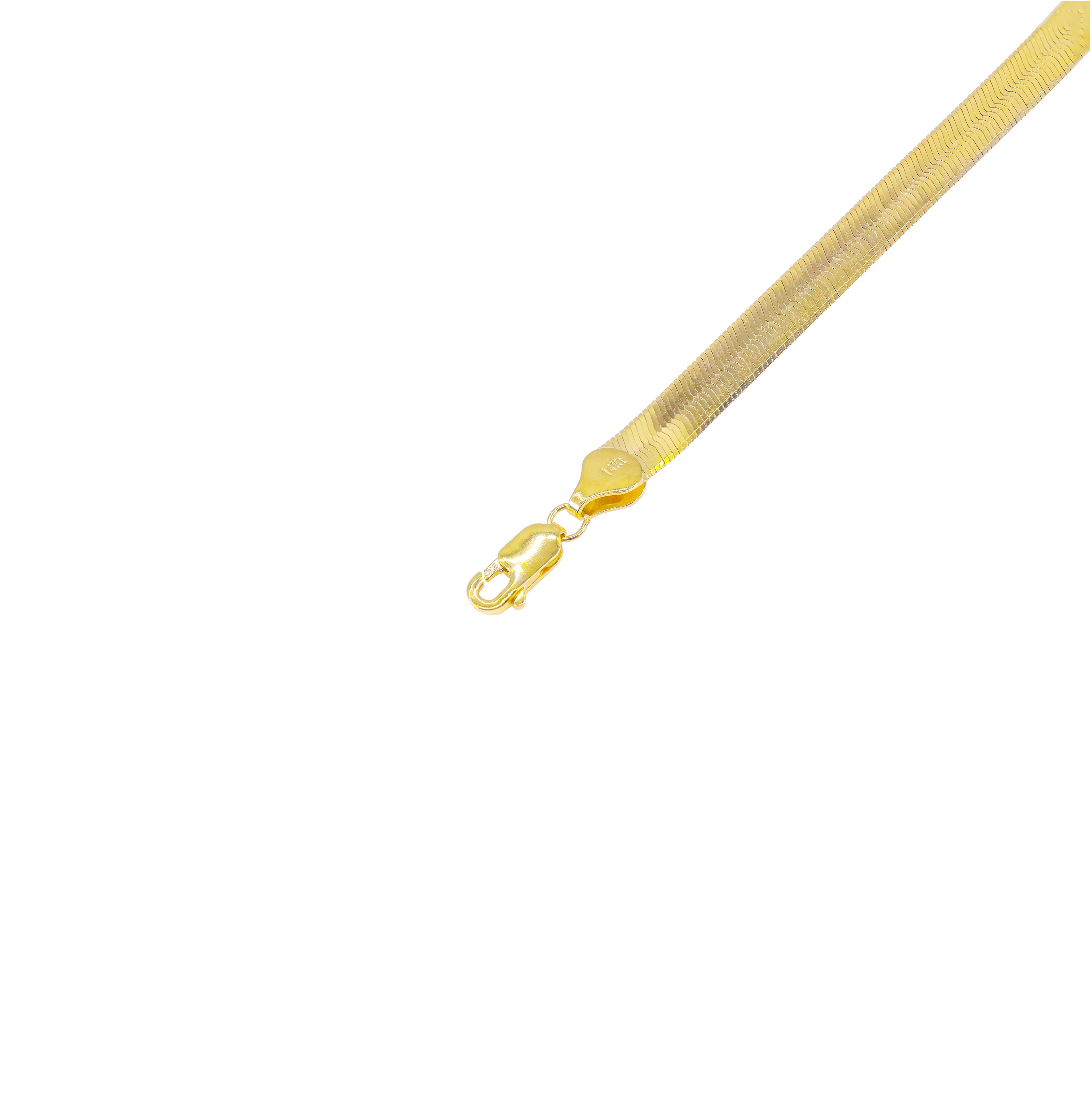 14KT Yellow Gold Herringbone Style Chain