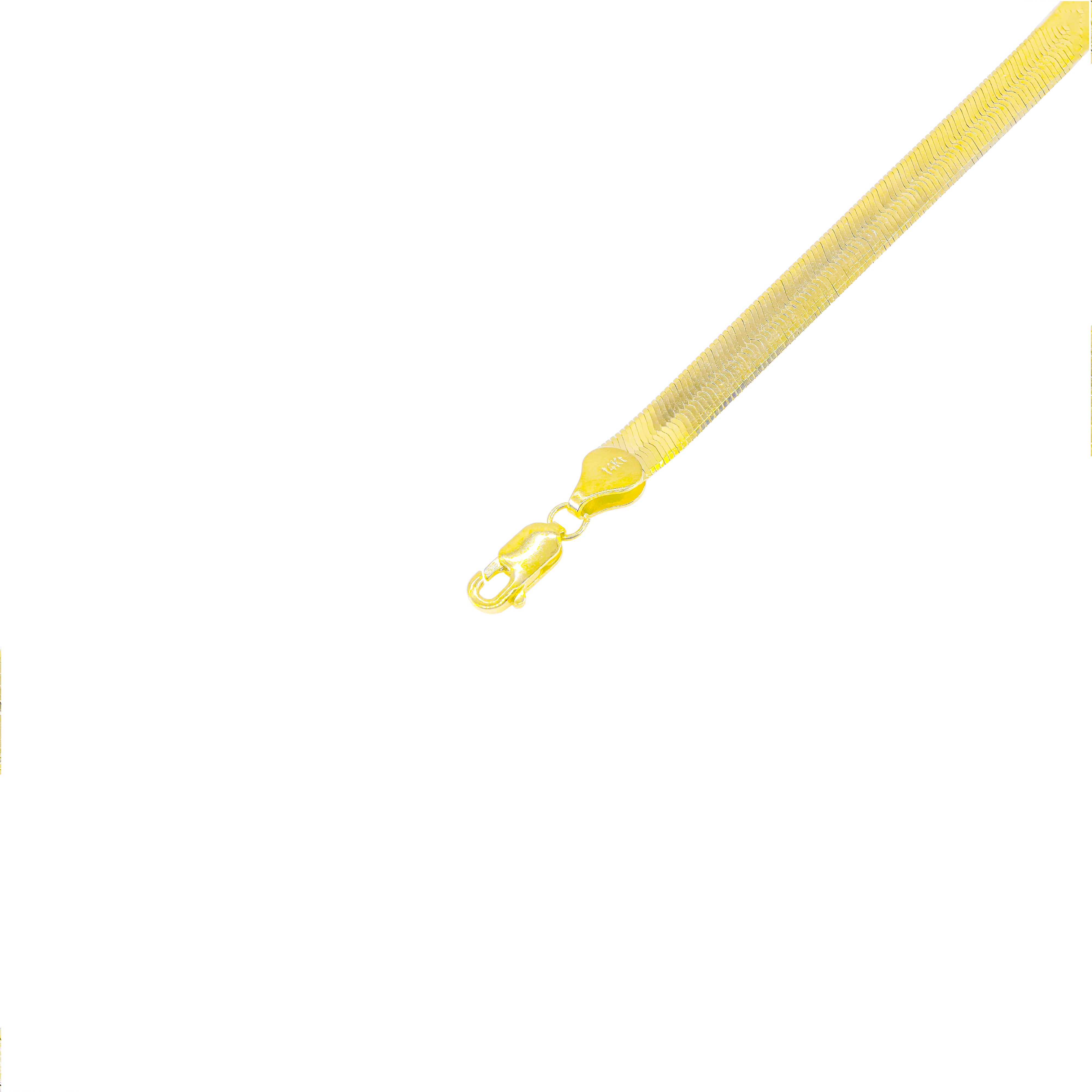 14KT Yellow Gold Herringbone Style Chain