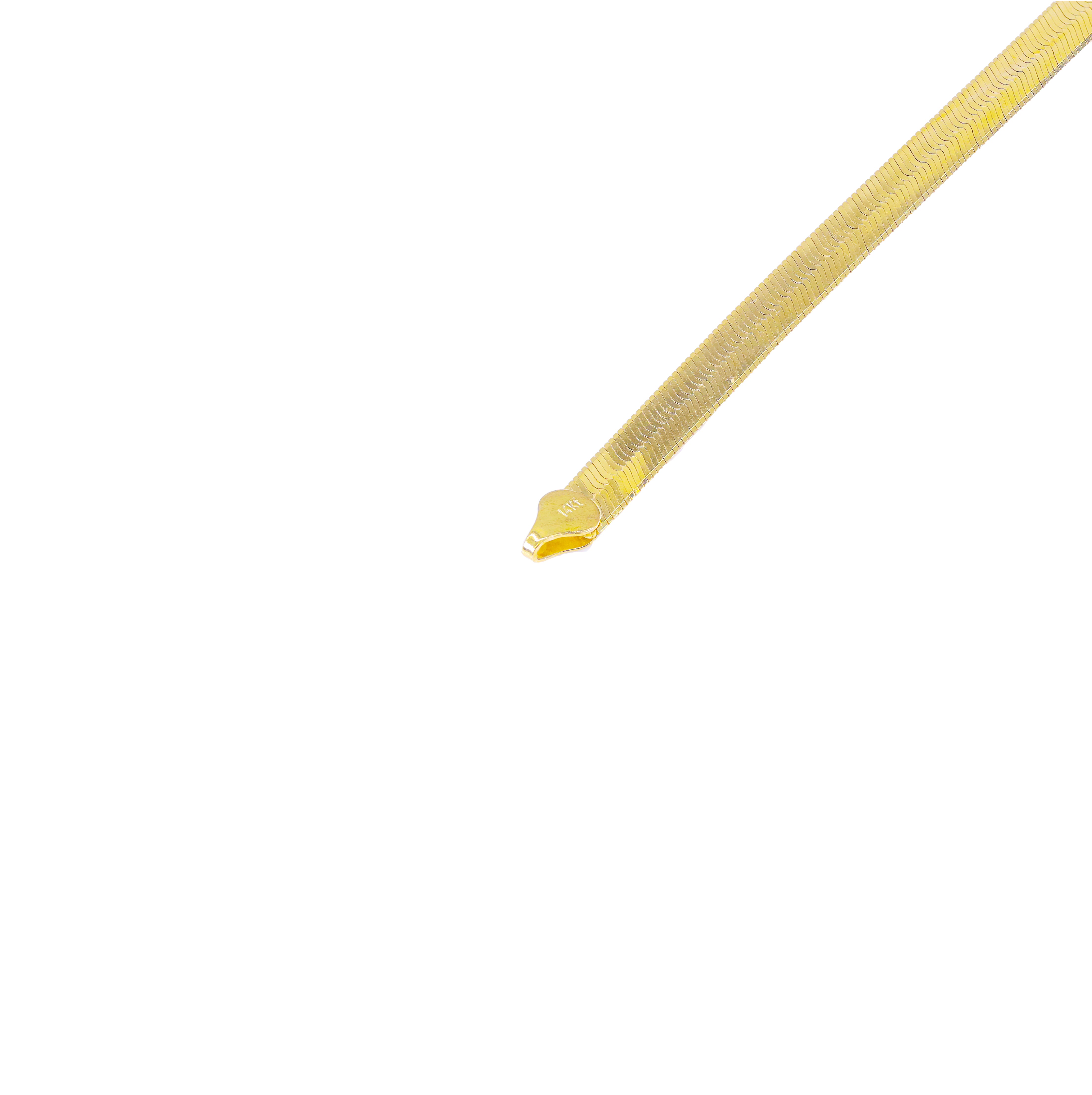 14KT Yellow Gold Herringbone Style Chain