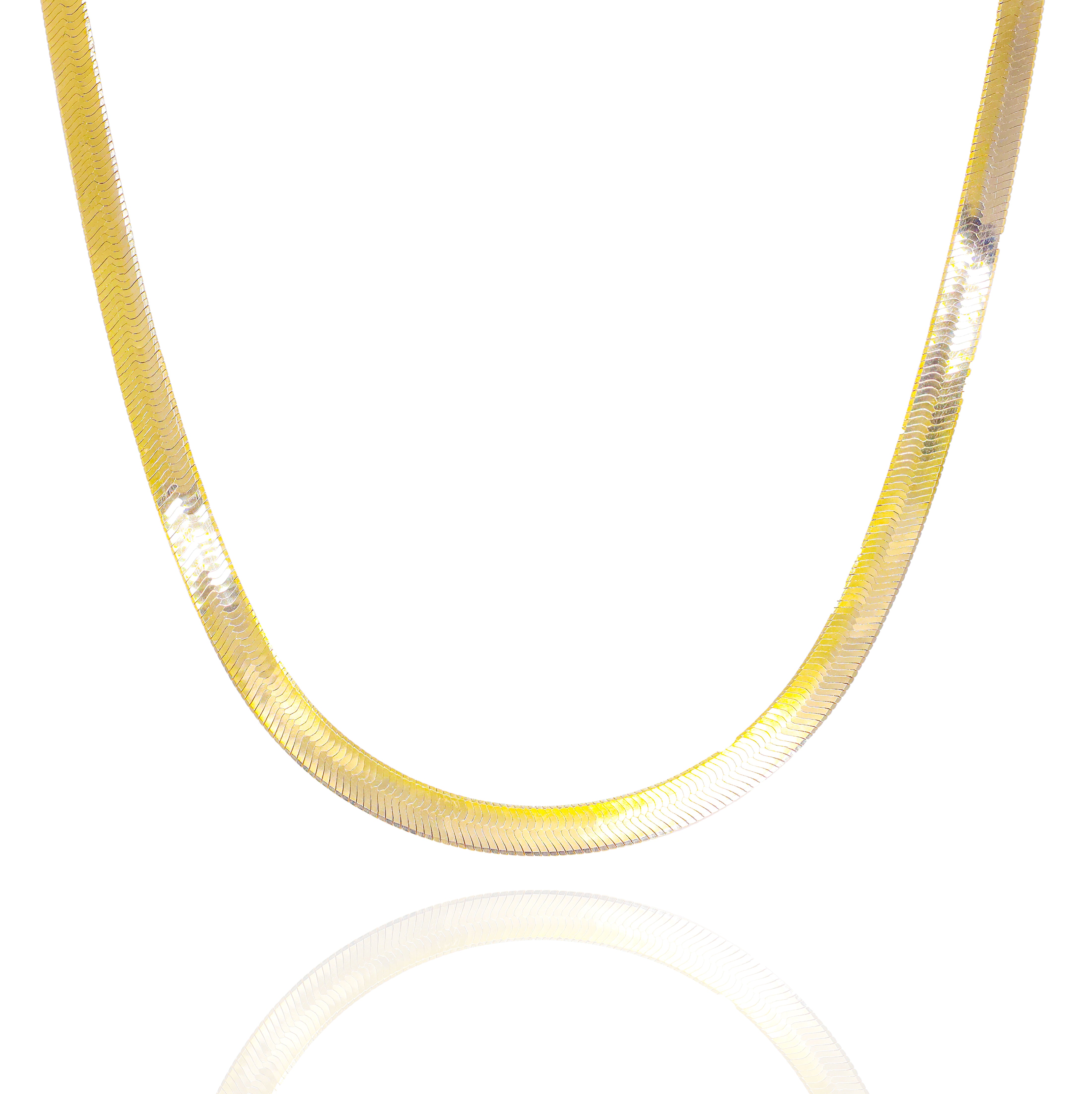 14KT Yellow Gold Herringbone Style Chain