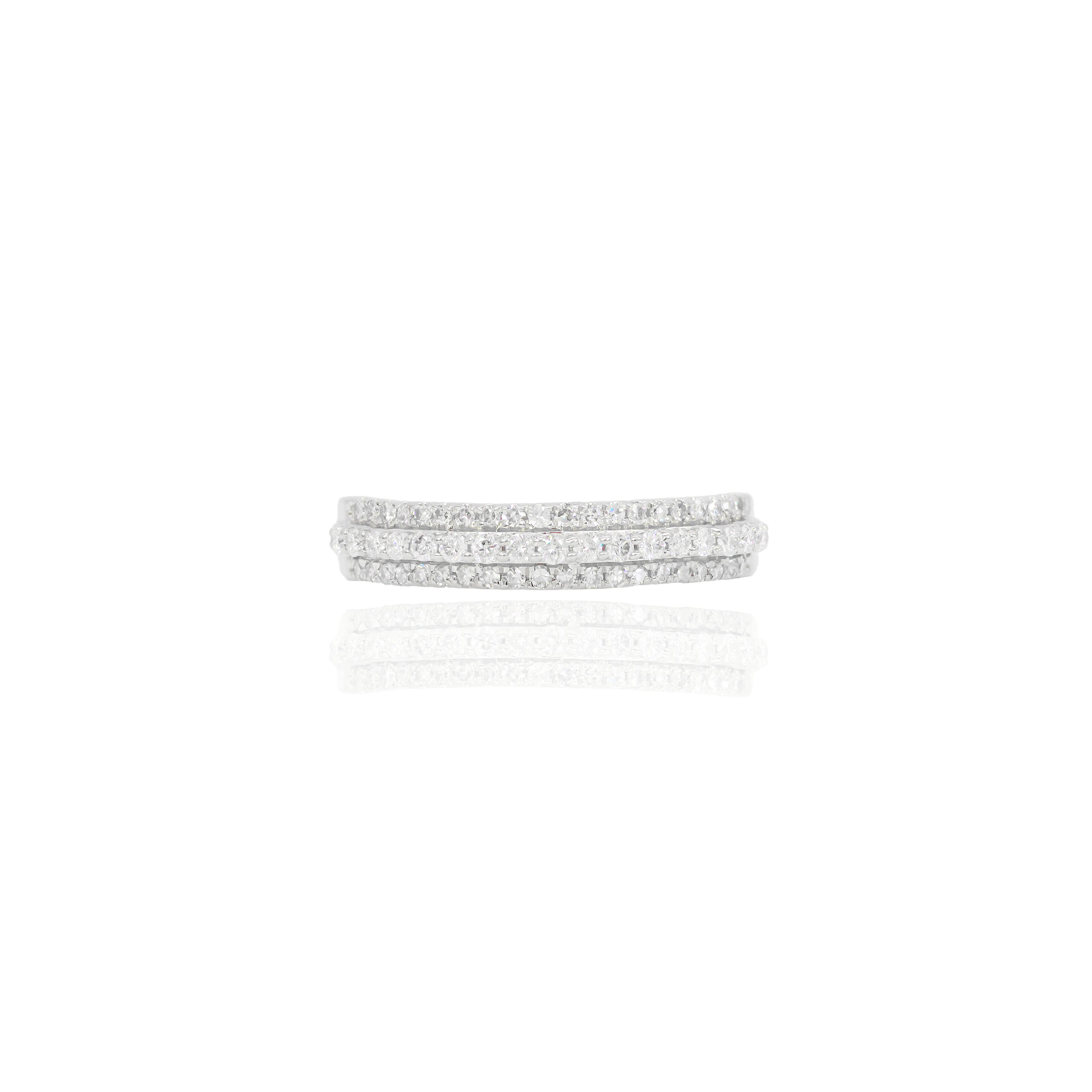 Pear Shaped Cluster Engagement Ring & Band