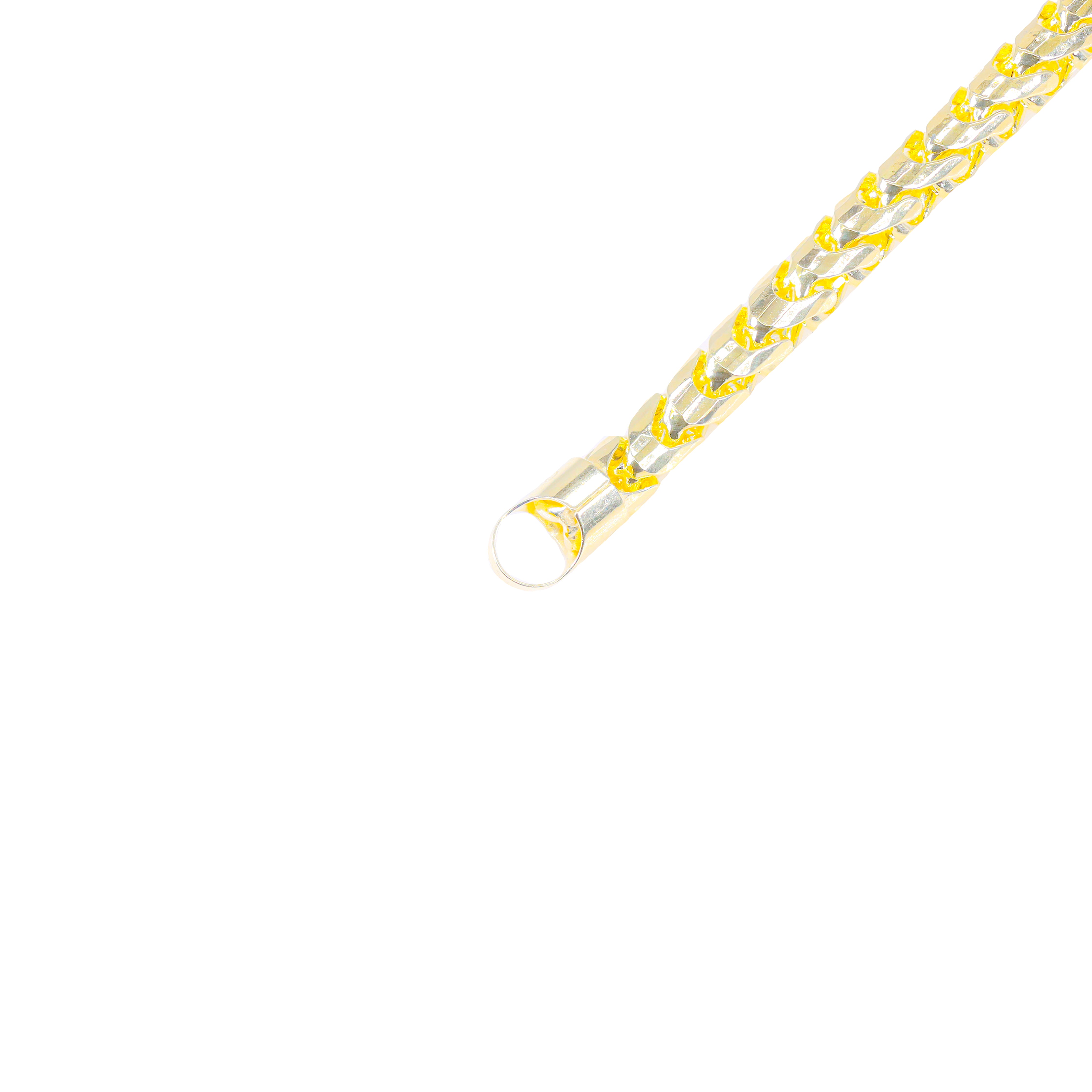 14KT Yellow Gold Solid Rounded Franco Gold Bracelet