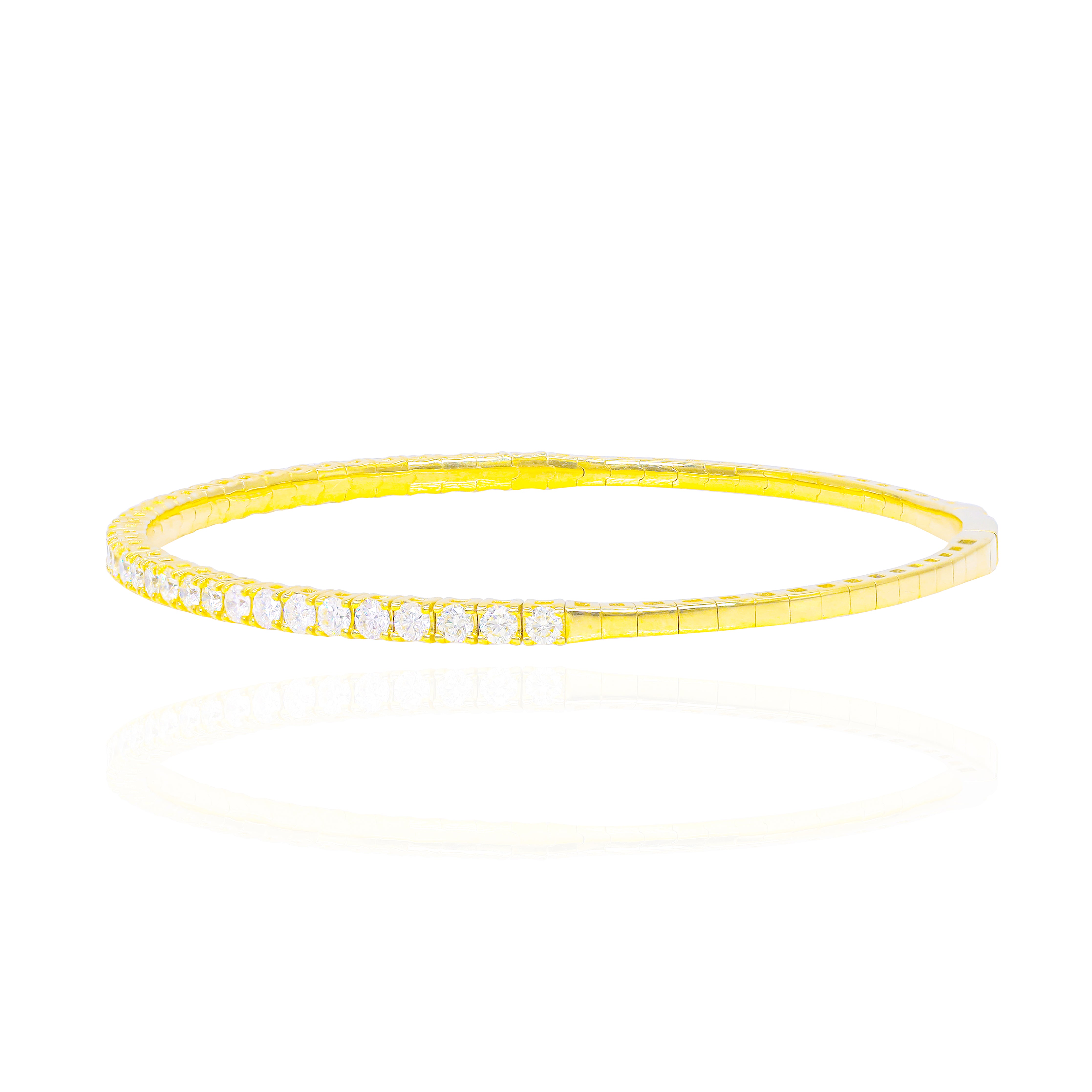 5-Pointer Flexible Diamond Bangle Bracelet