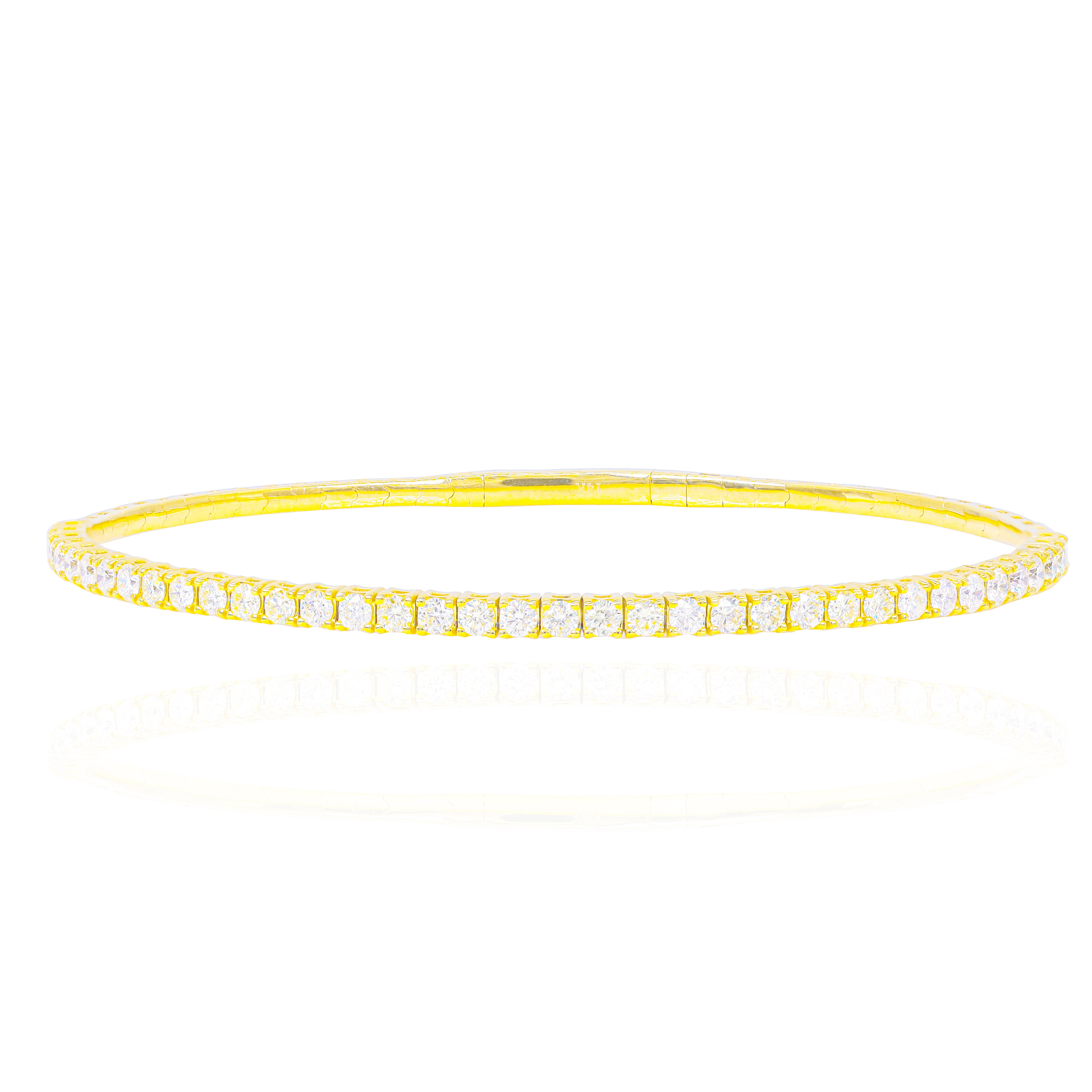 5-Pointer Flexible Diamond Bangle Bracelet
