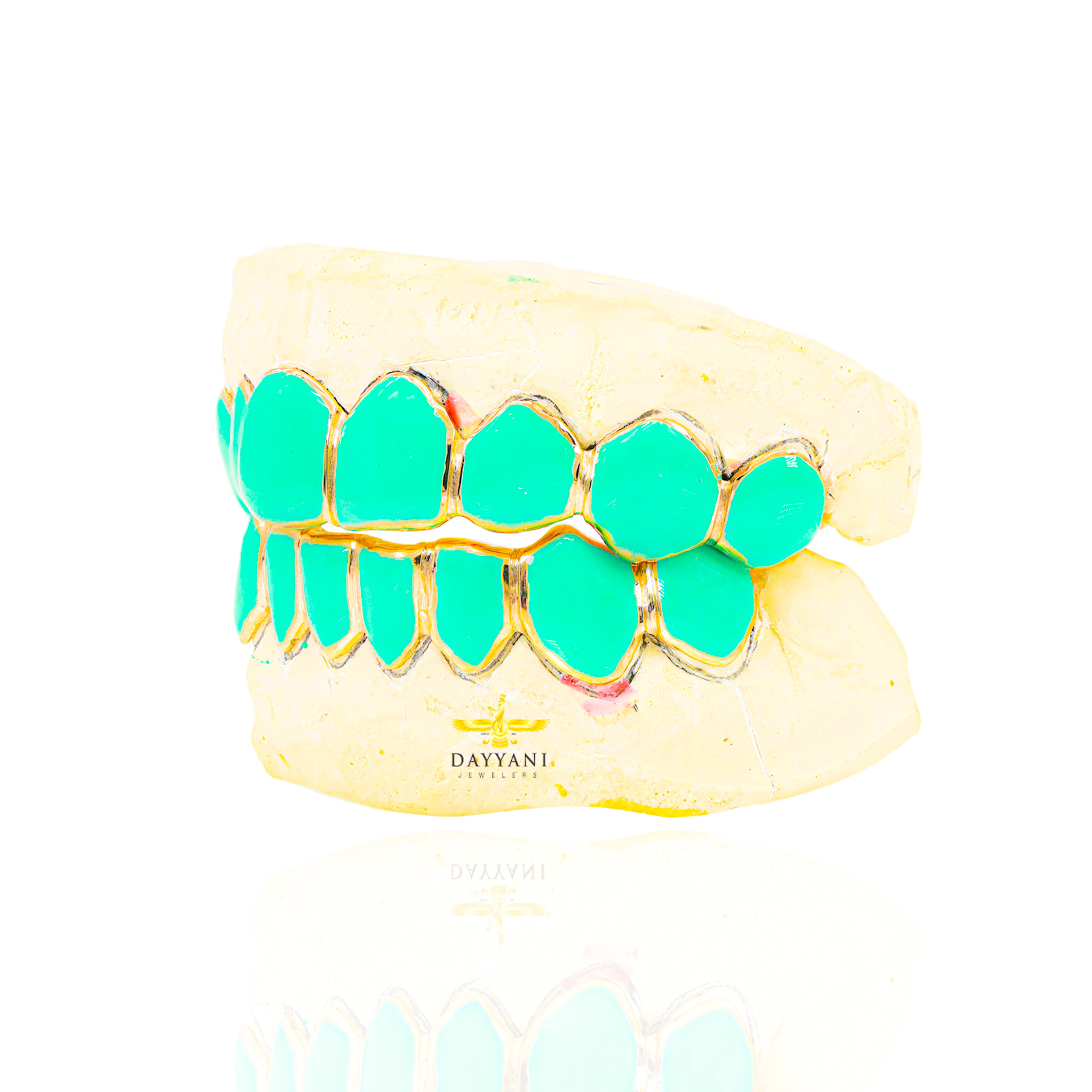 Custom Official 8 on 8 TOBE NWIGWE 'Mint Condition' Gold Grillz