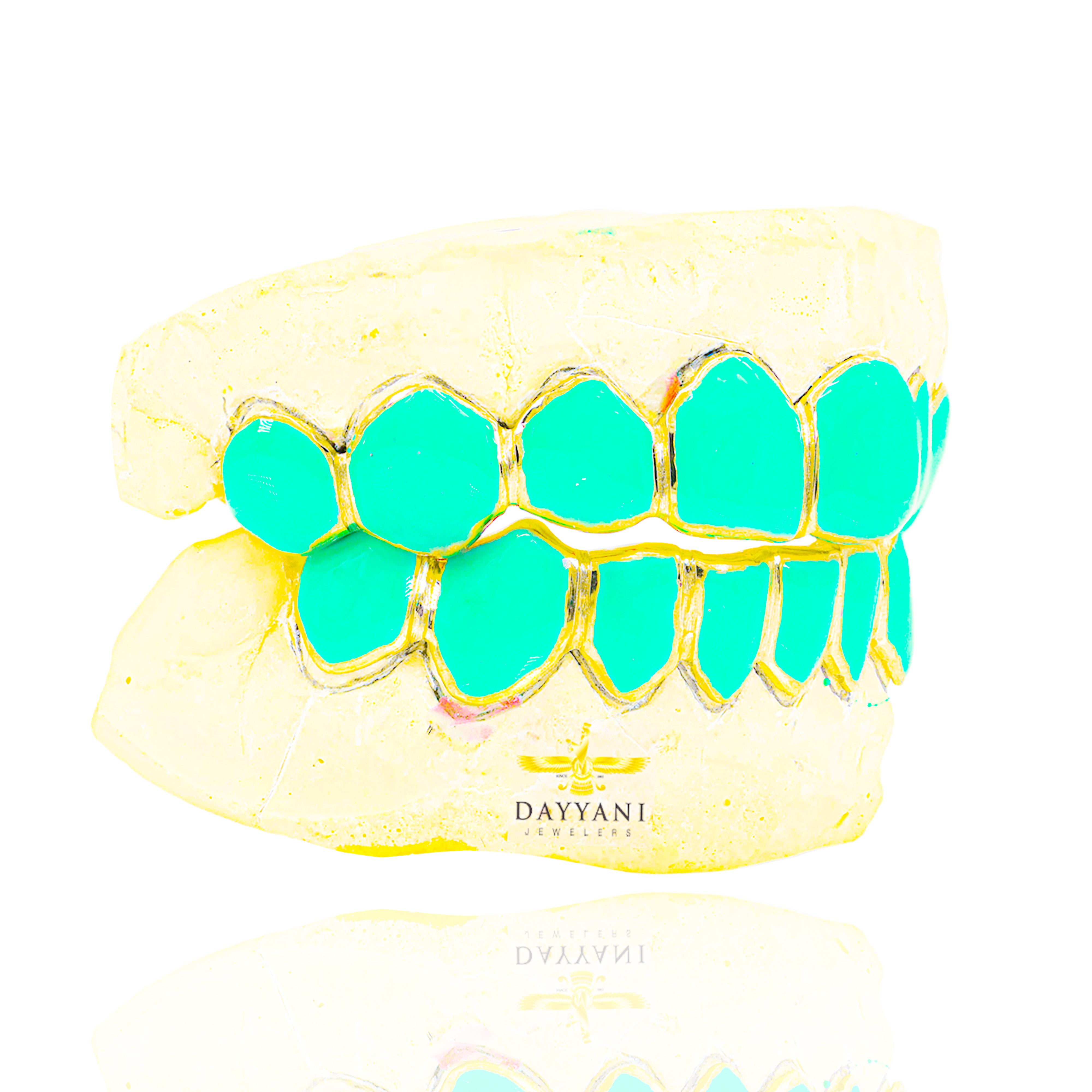 Custom Official 8 on 8 TOBE NWIGWE 'Mint Condition' Gold Grillz