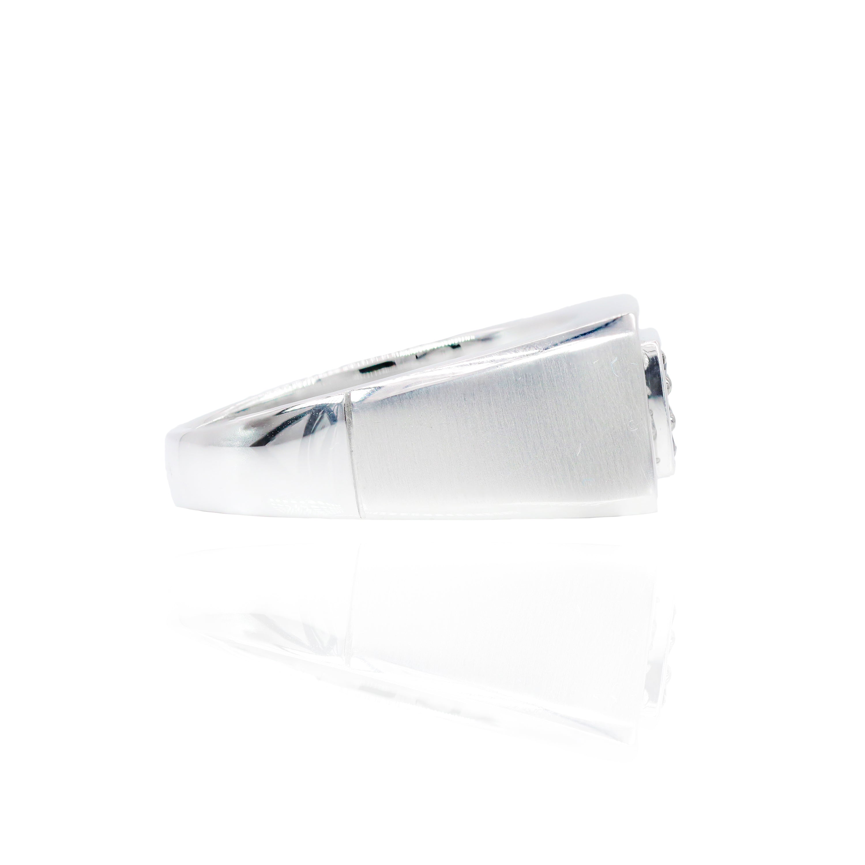 Black & White Diamond Ring Band