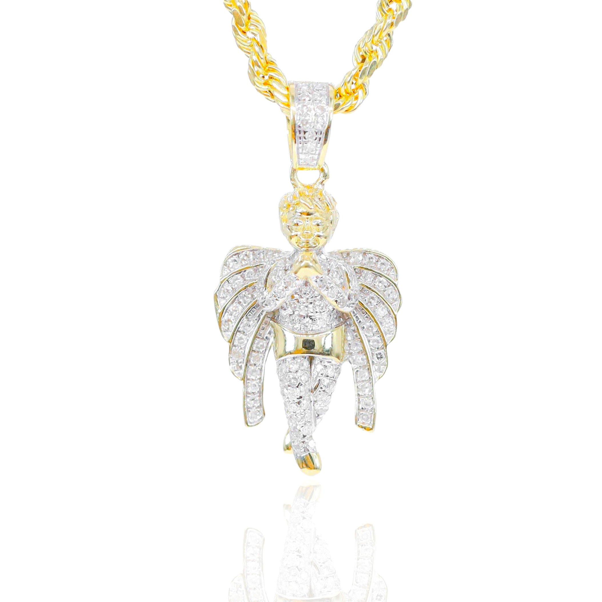 Diamond Baby Angel Pendant