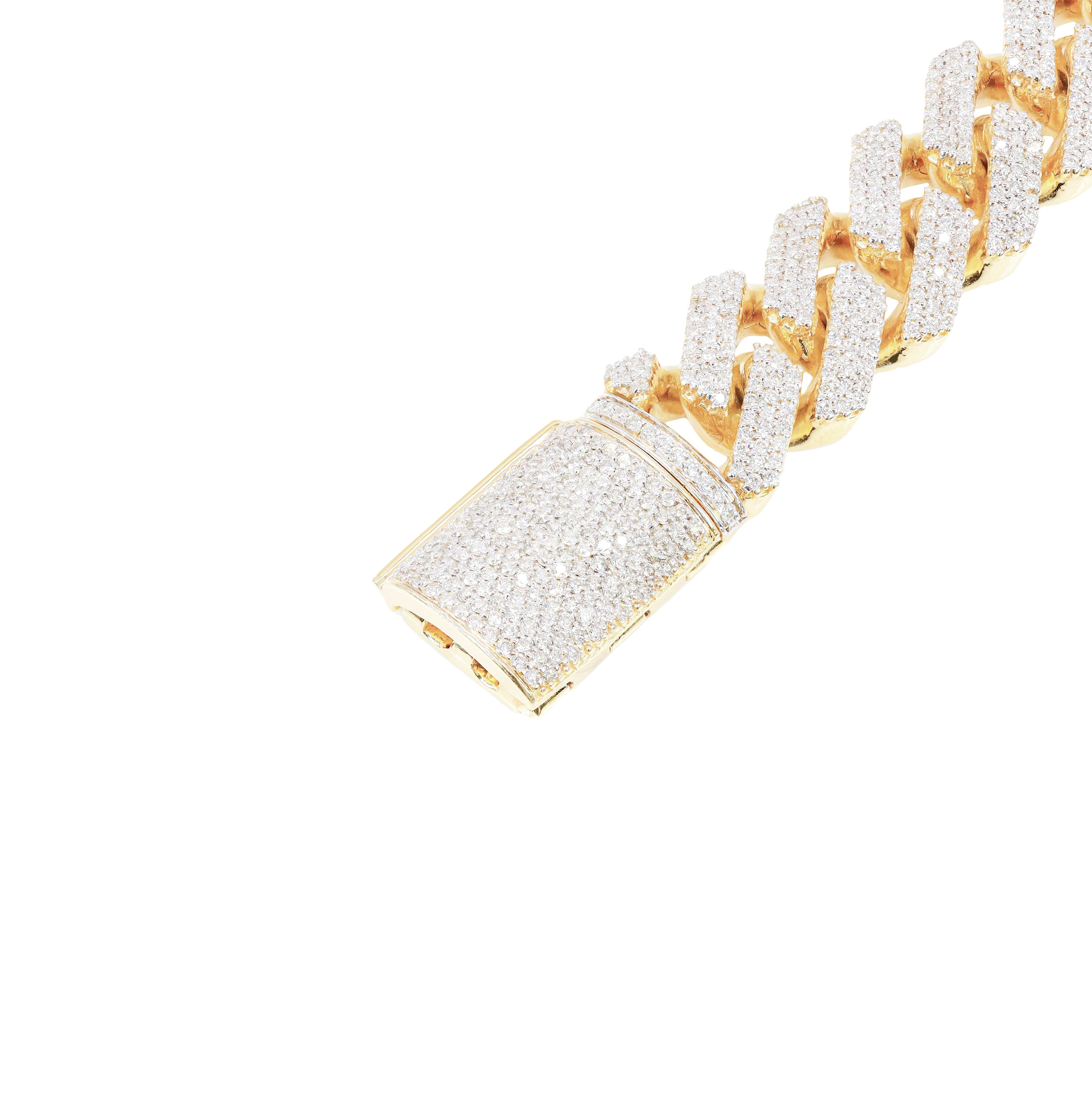 17mm Cuban Link Diamond Bracelet