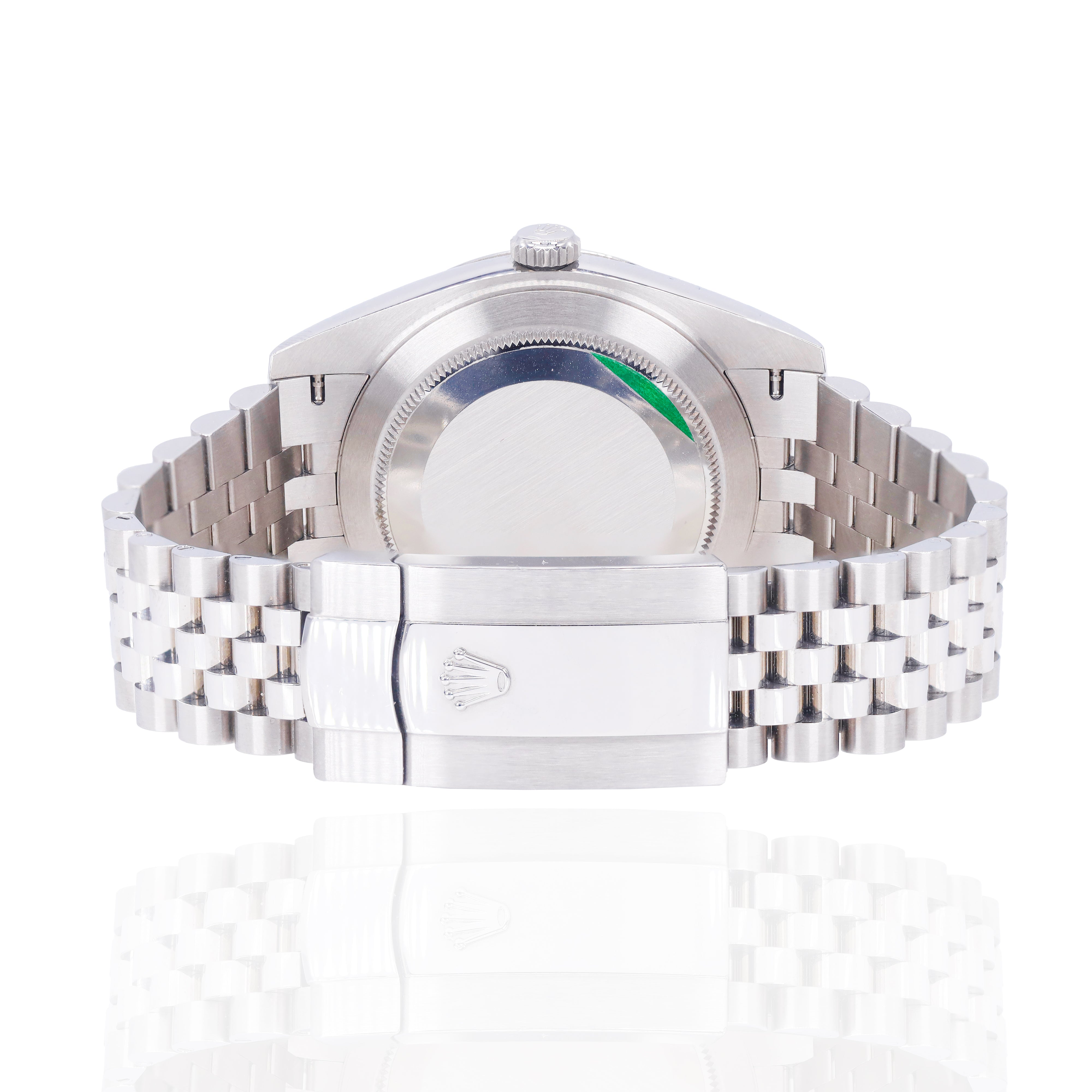 Rolex 126334 Datejust 41mm Diamond Blue Dial Fluted Bezel