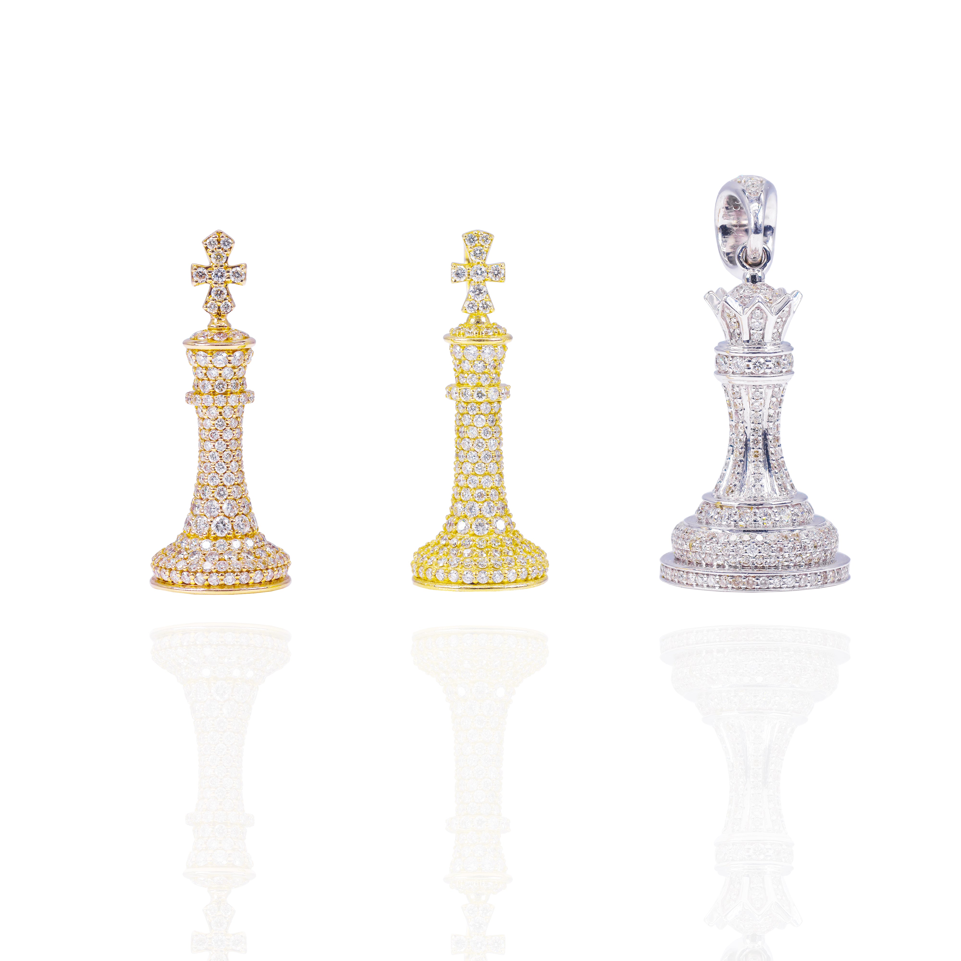 Diamond Chess Collection Pendants