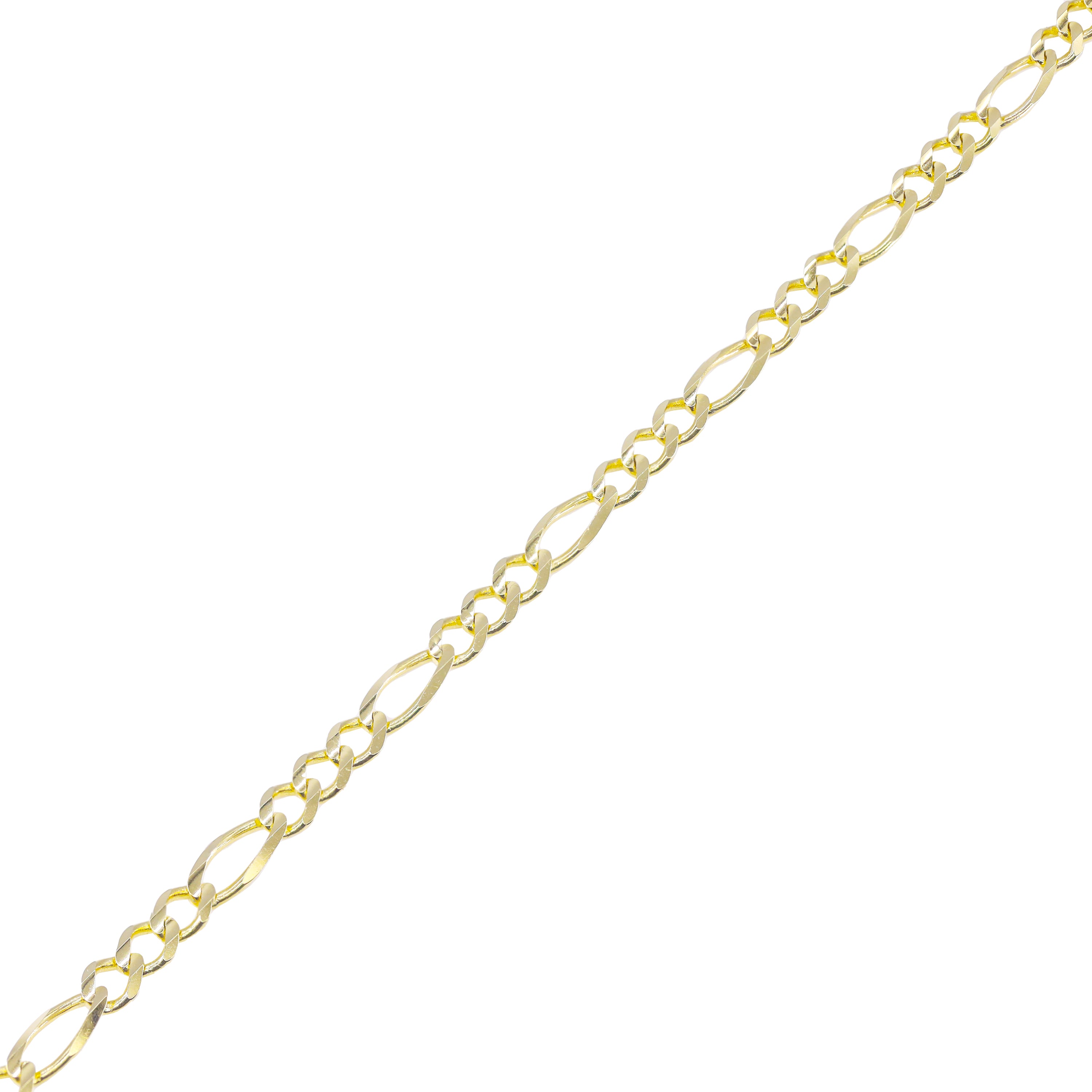 14KT Solid Gold Figaro Bracelet/Gold Anklet