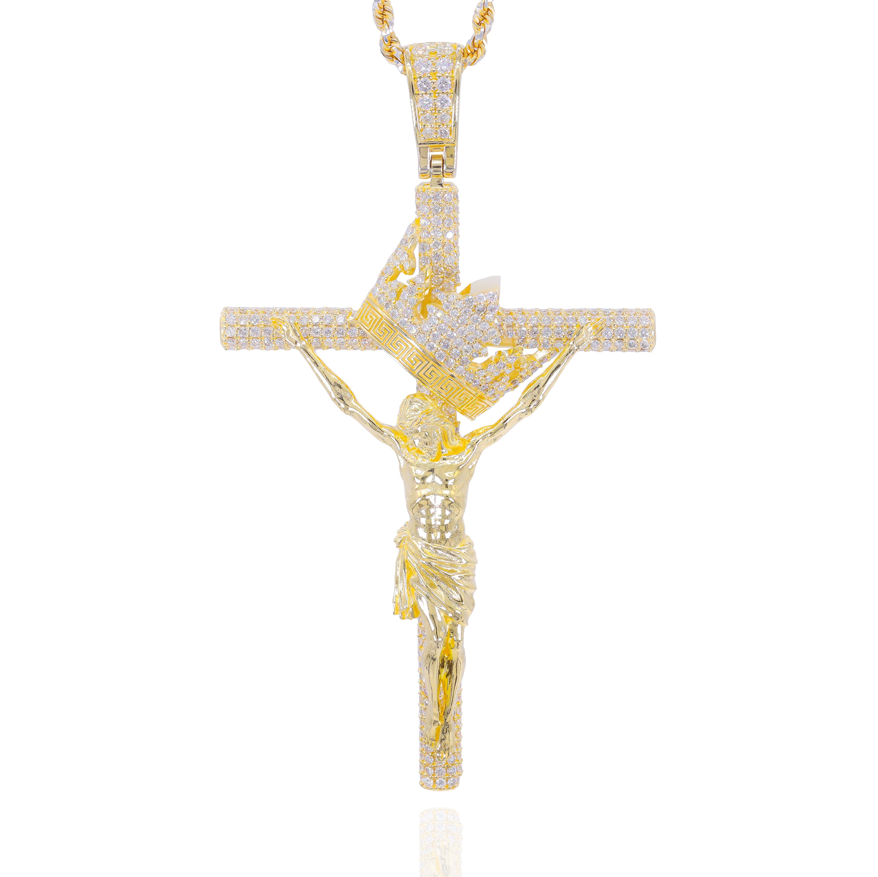Custom Design Deposit - Solid Gold Jesus on the Cross Diamond Pendant