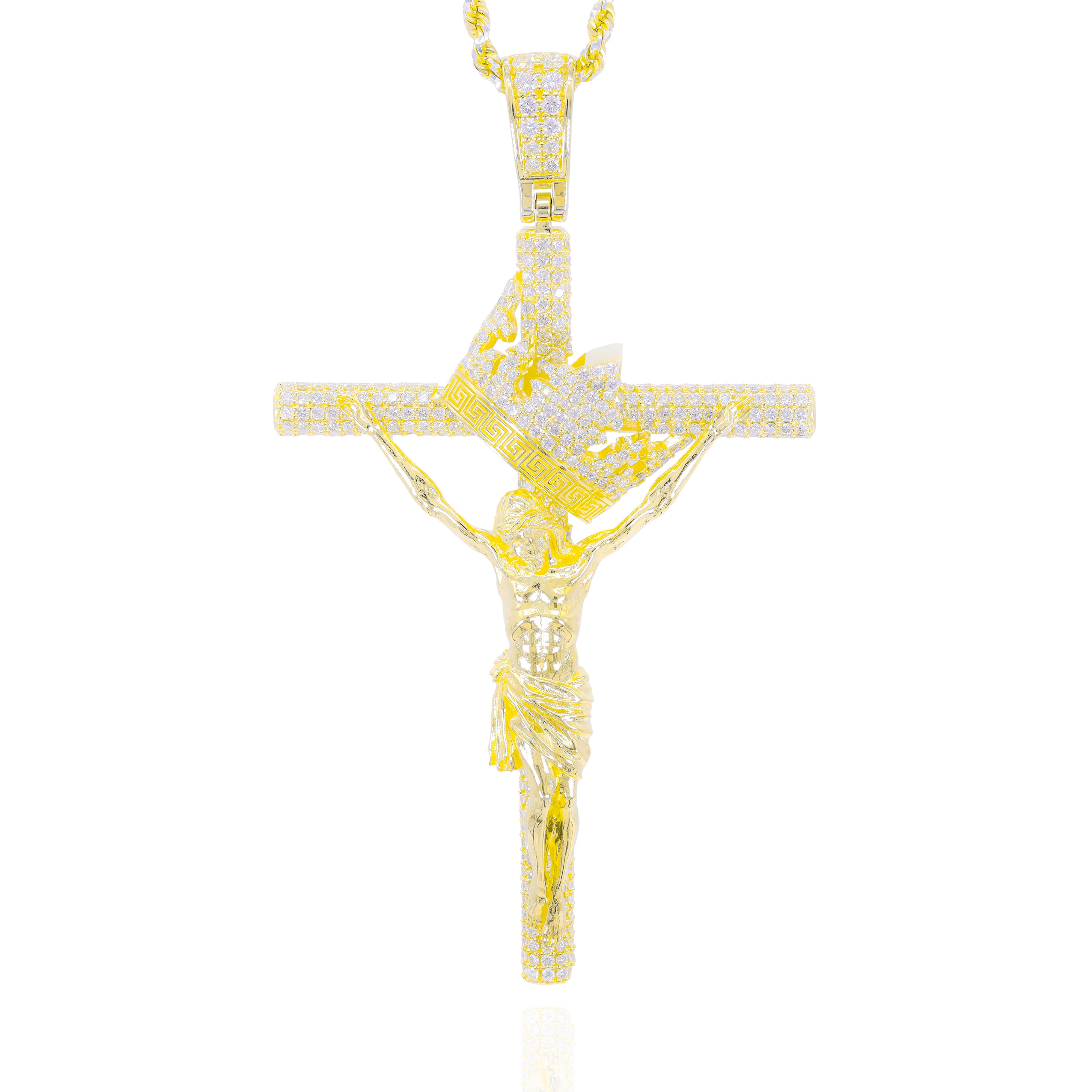 Custom Design Deposit - Solid Gold Jesus on the Cross Diamond Pendant