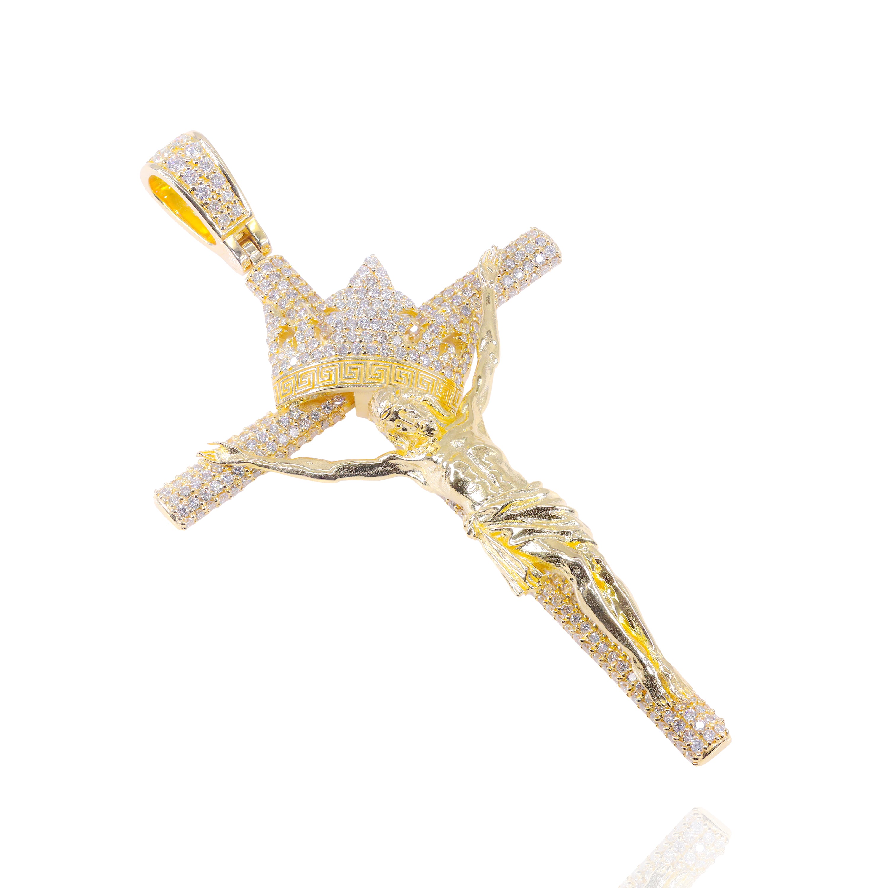 Custom Design Deposit - Solid Gold Jesus on the Cross Diamond Pendant