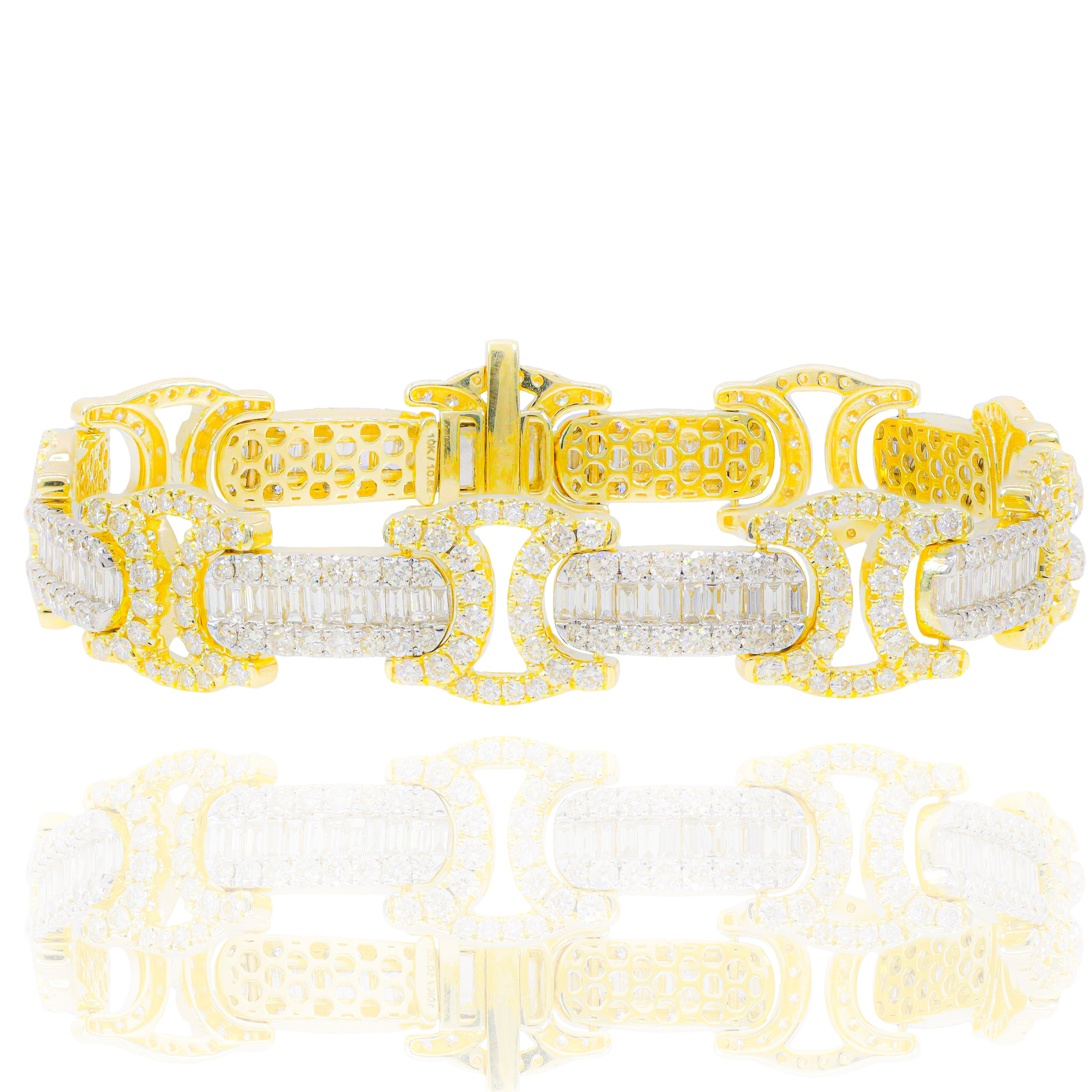 Byzantine Baguette Diamond Bracelet