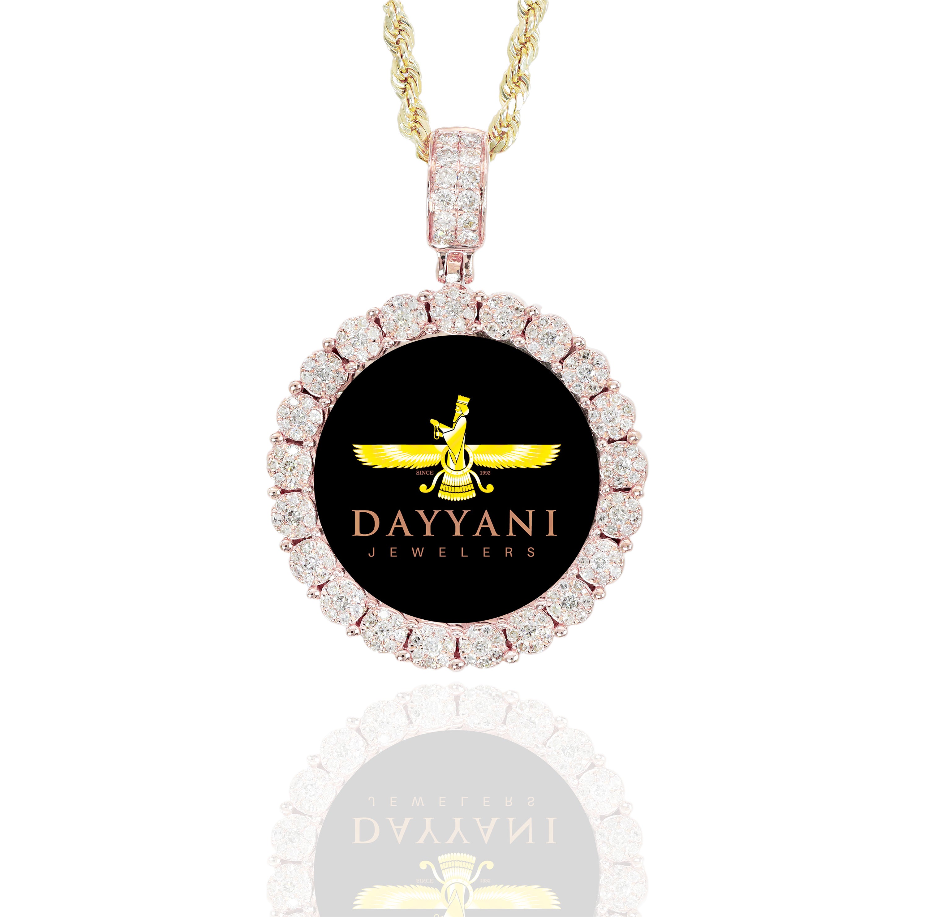 1.20 Inch Cluster Memory/Picture Diamond Pendant
