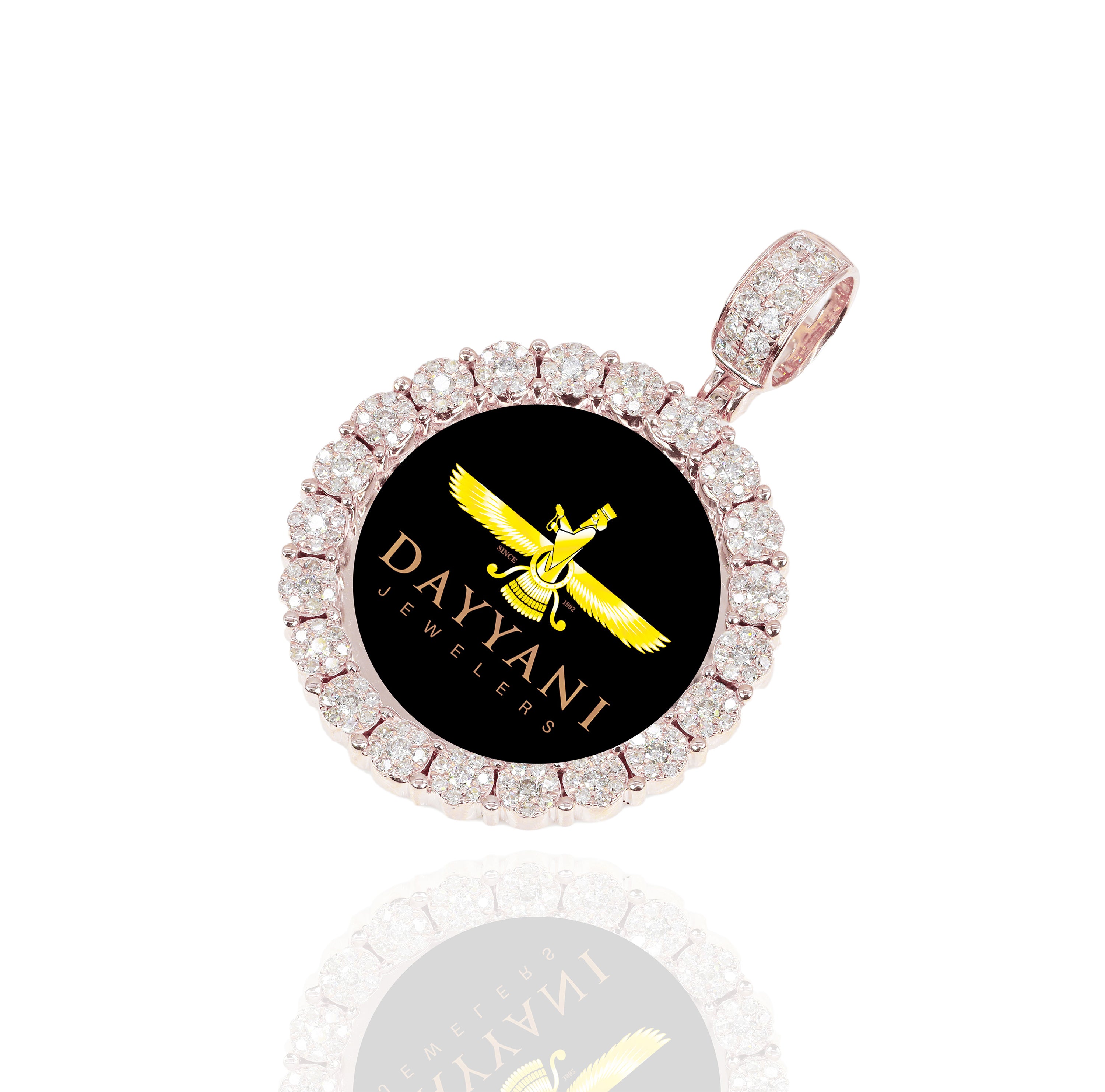 1.20 Inch Cluster Memory/Picture Diamond Pendant
