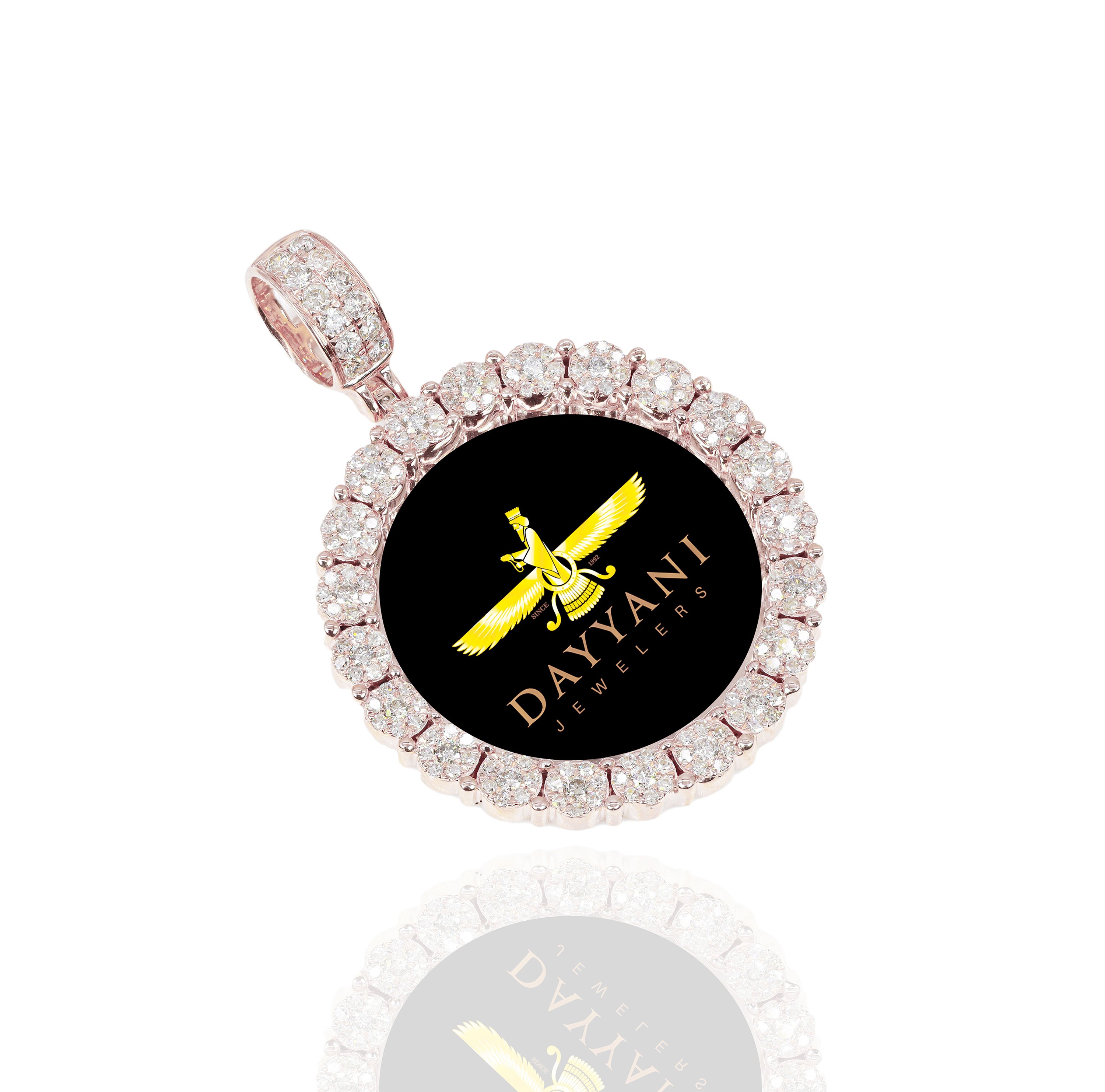 1.20 Inch Cluster Memory/Picture Diamond Pendant
