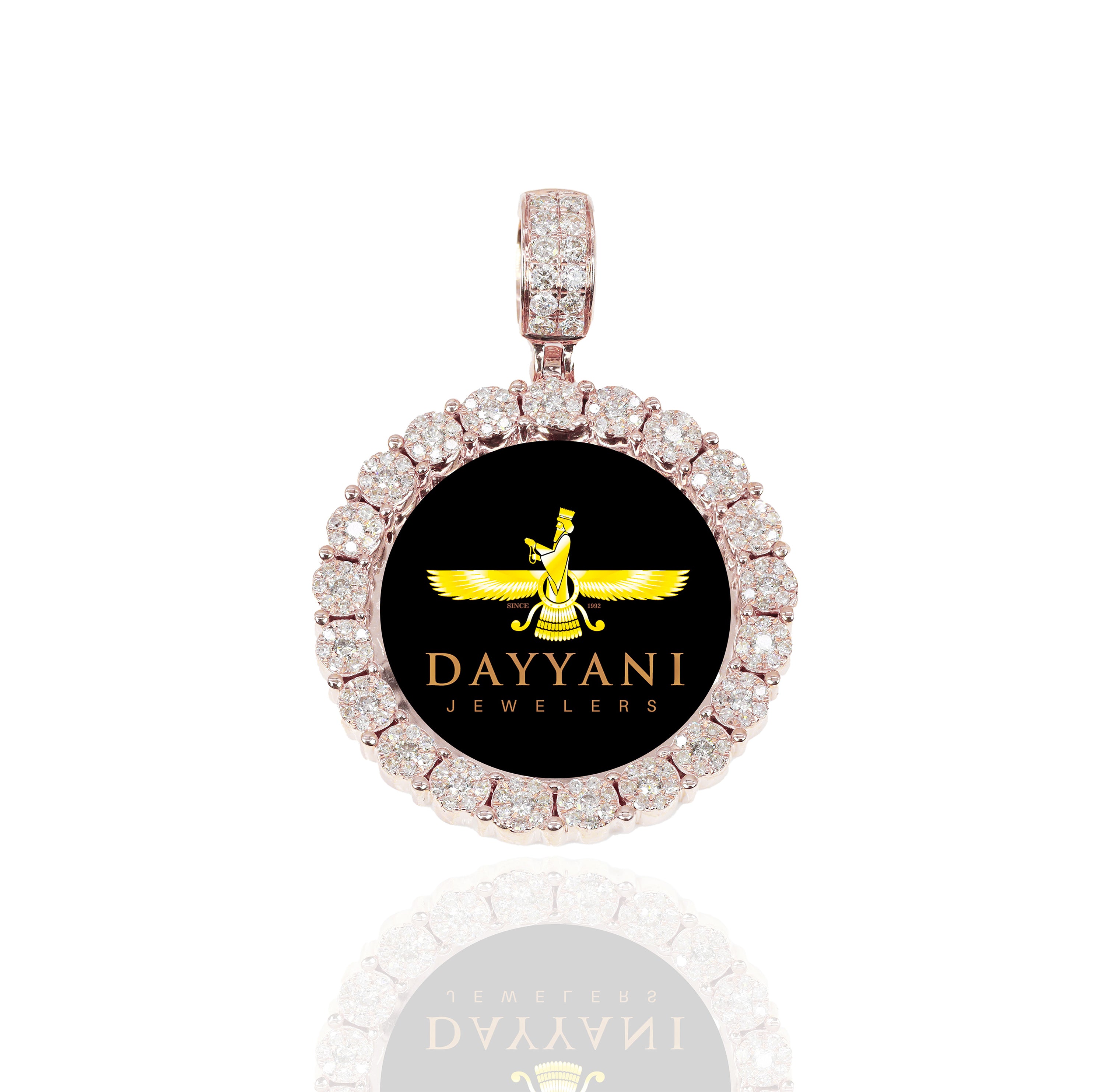 1.20 Inch Cluster Memory/Picture Diamond Pendant