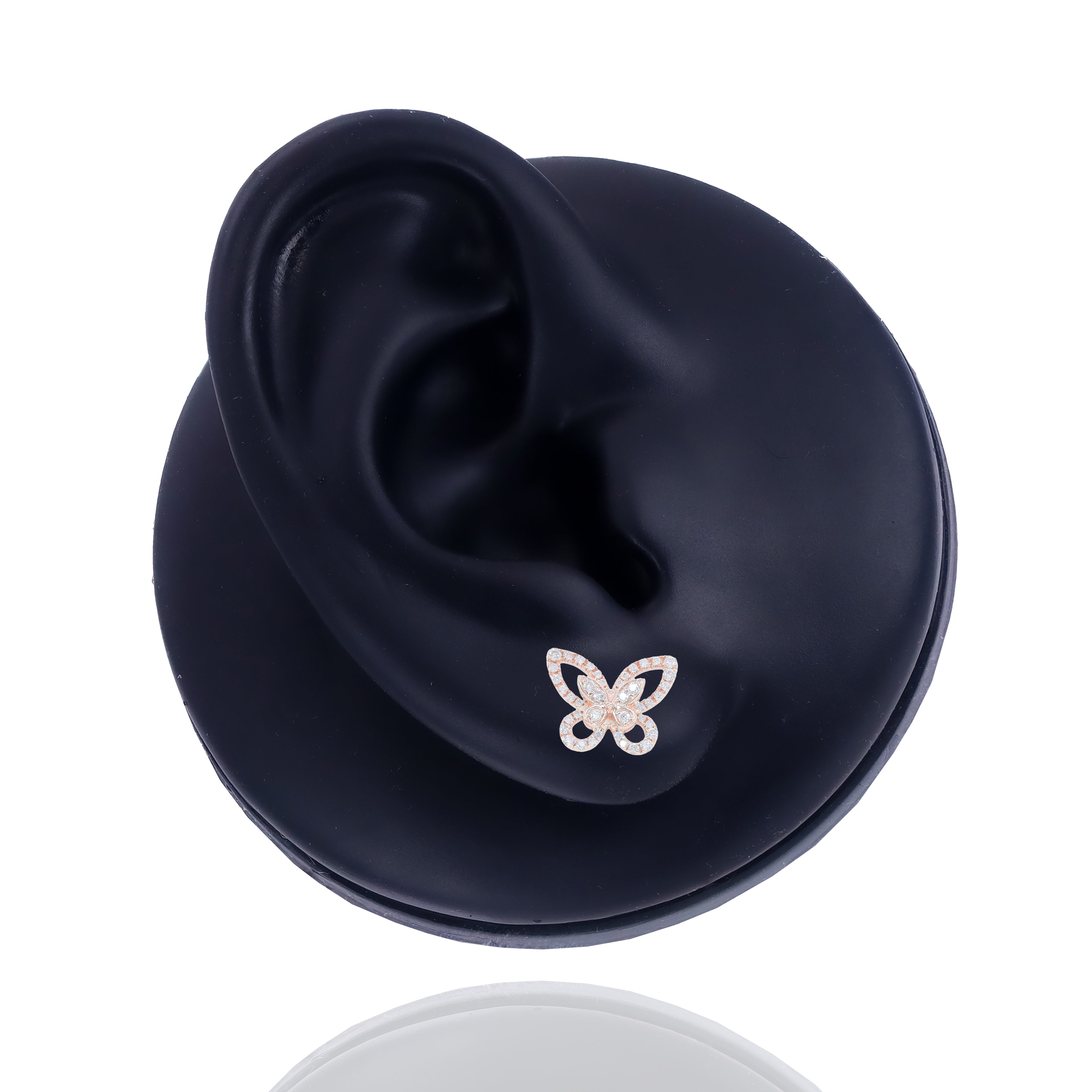 Butterfly Outline Diamond Earrings